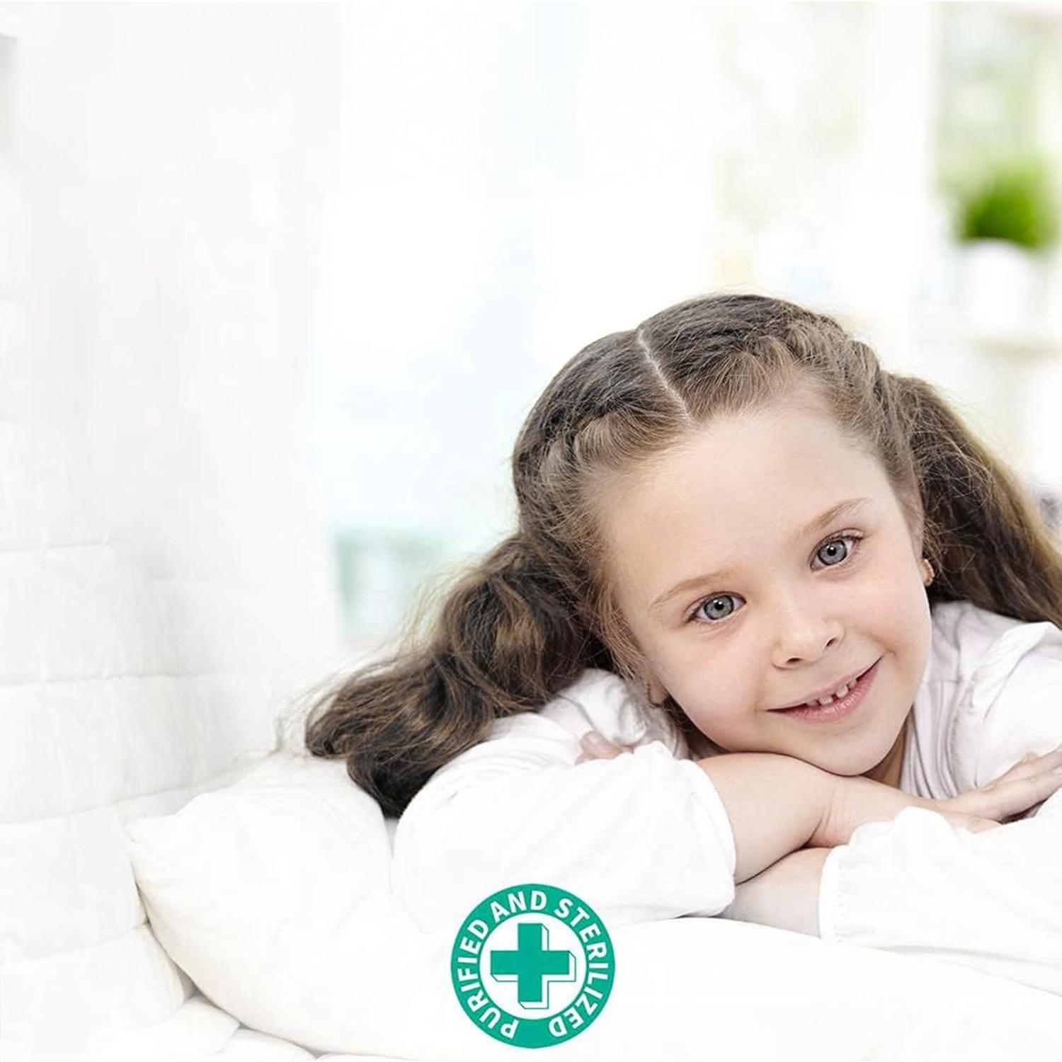 Edredón de Plumas de Pato APSMILE Twin 100% Algodón Orgánico