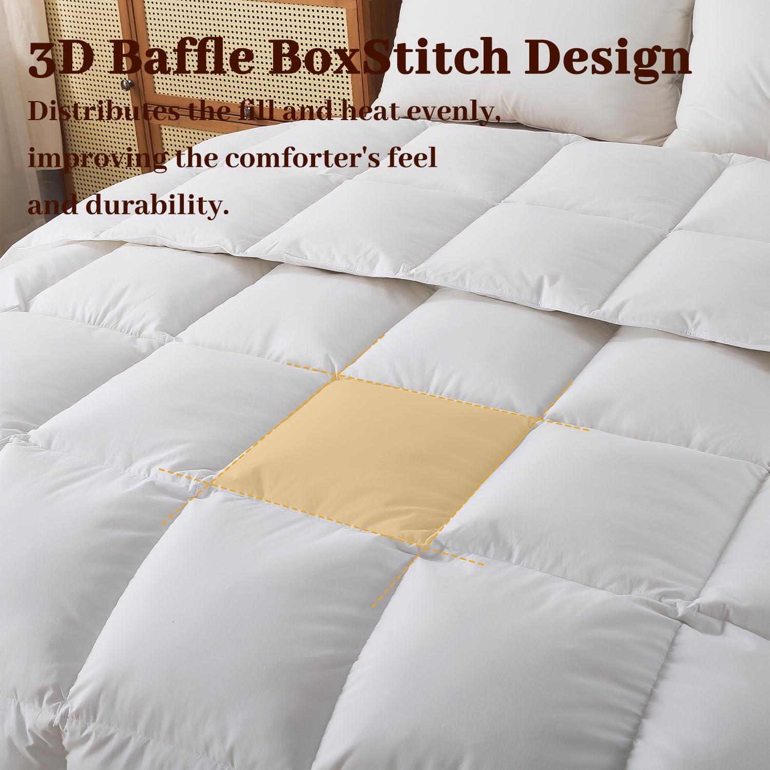 Edredón de Plumas de Ganso Warmcloud Individual 172x229 cm