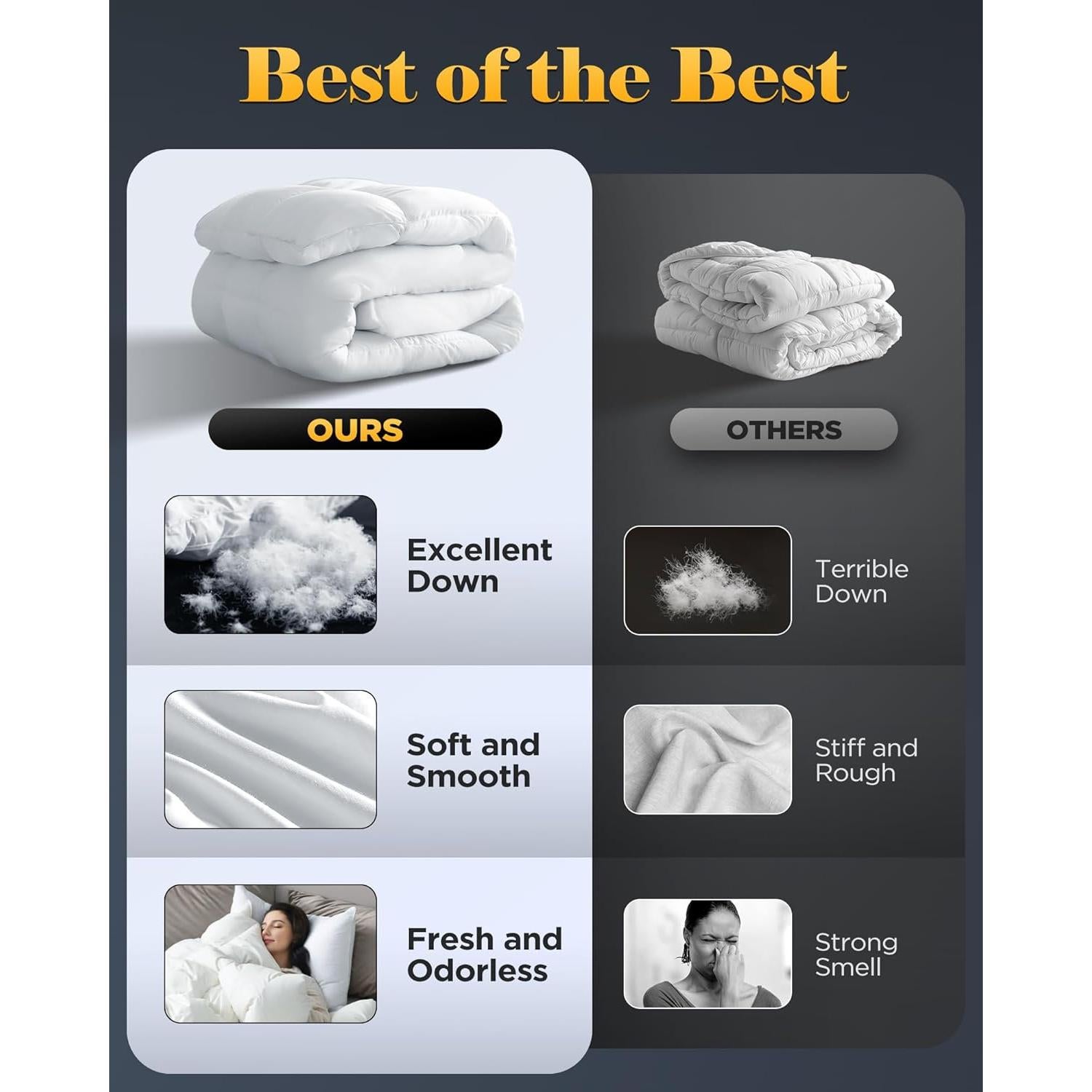 Edredón de Plumas Rifens Queen 750 Relleno Ultra Suave