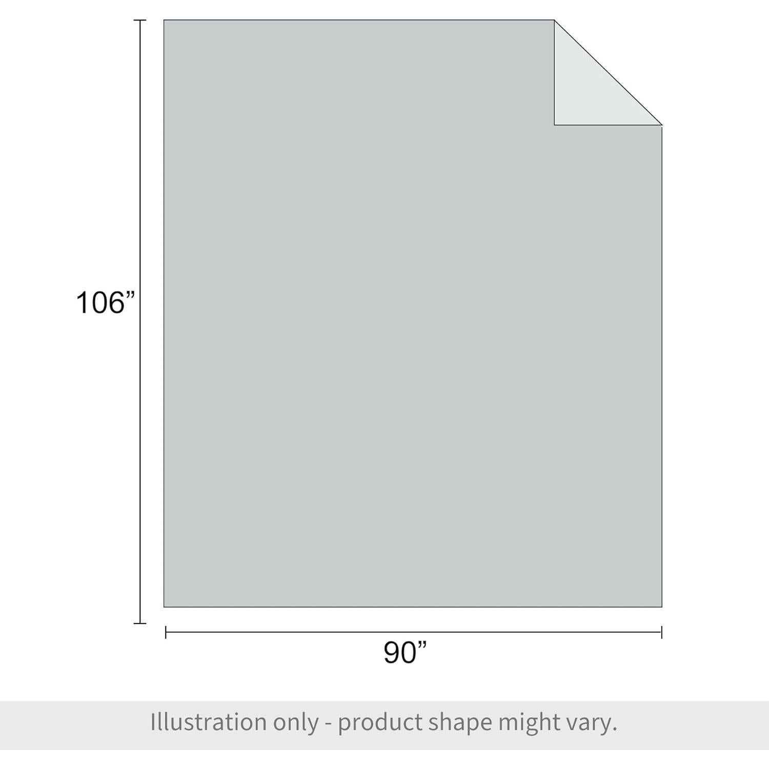 Luxury Queen Size Feather Down Comforter, High Fill Power Fluffy Duvet Insert, 100% Cotton Cover Skin-Friendly, Medium Weight for All Season Bedding with Corner Tabs, (90 x 90 Grey)