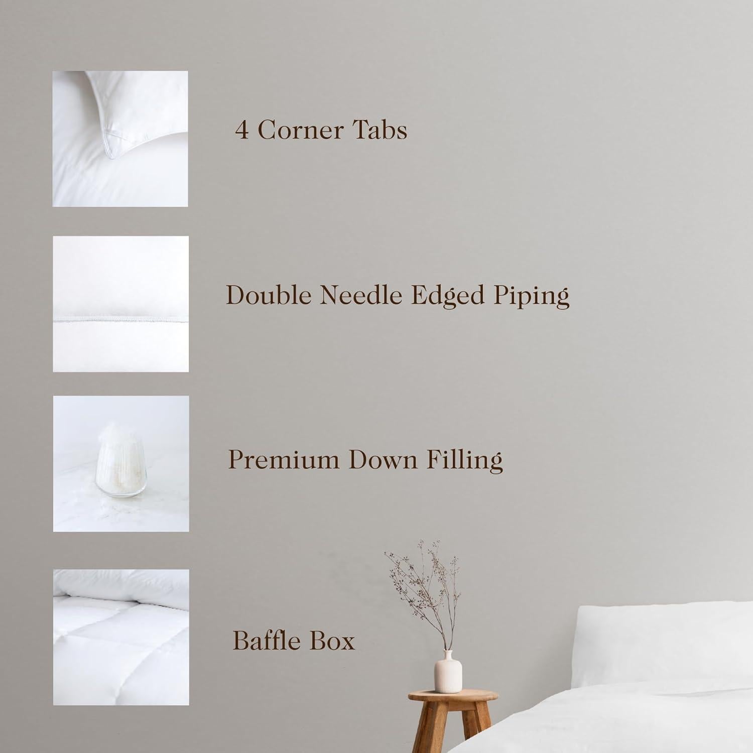 Edredón de Plumas de Ganso Highland Feather Rey 850 Relleno