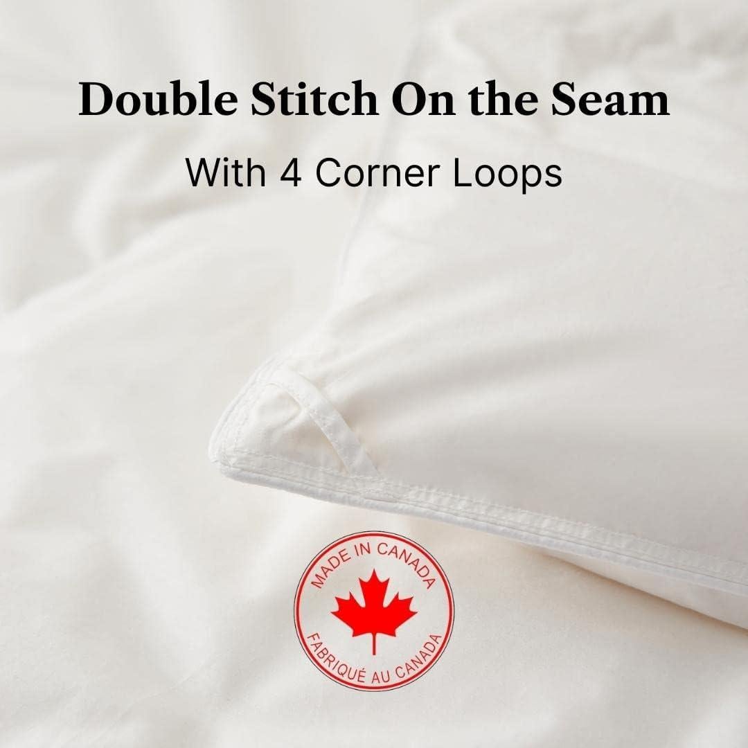 Edredón de Plumas de Ganso Royal Elite Queen - Algodón 100% Oeko Tex