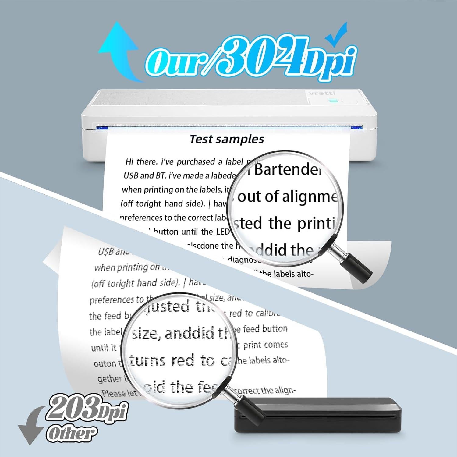 Impresora Portátil Vretti P83 Inalámbrica Térmica A4 21.6x27.9cm