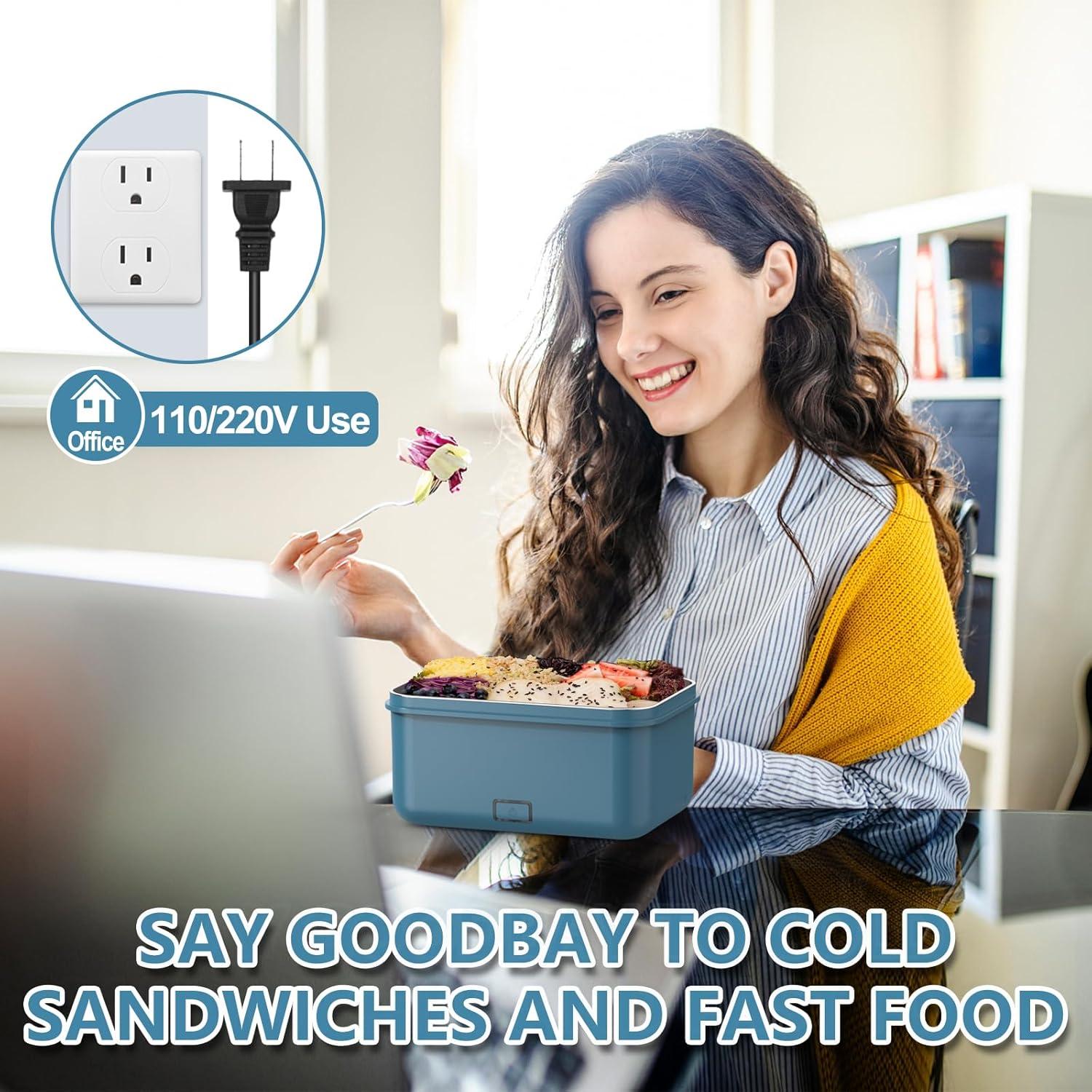 Caja de Almuerzo Eléctrica WisaKey 1.8L 100W Acero Inoxidable