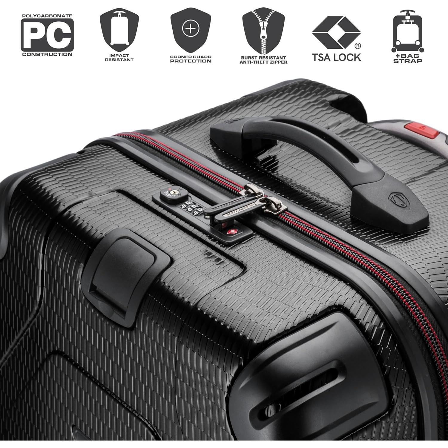 Maleta Maxporter II Traveler's Choice 76cm Azul Policarbonato