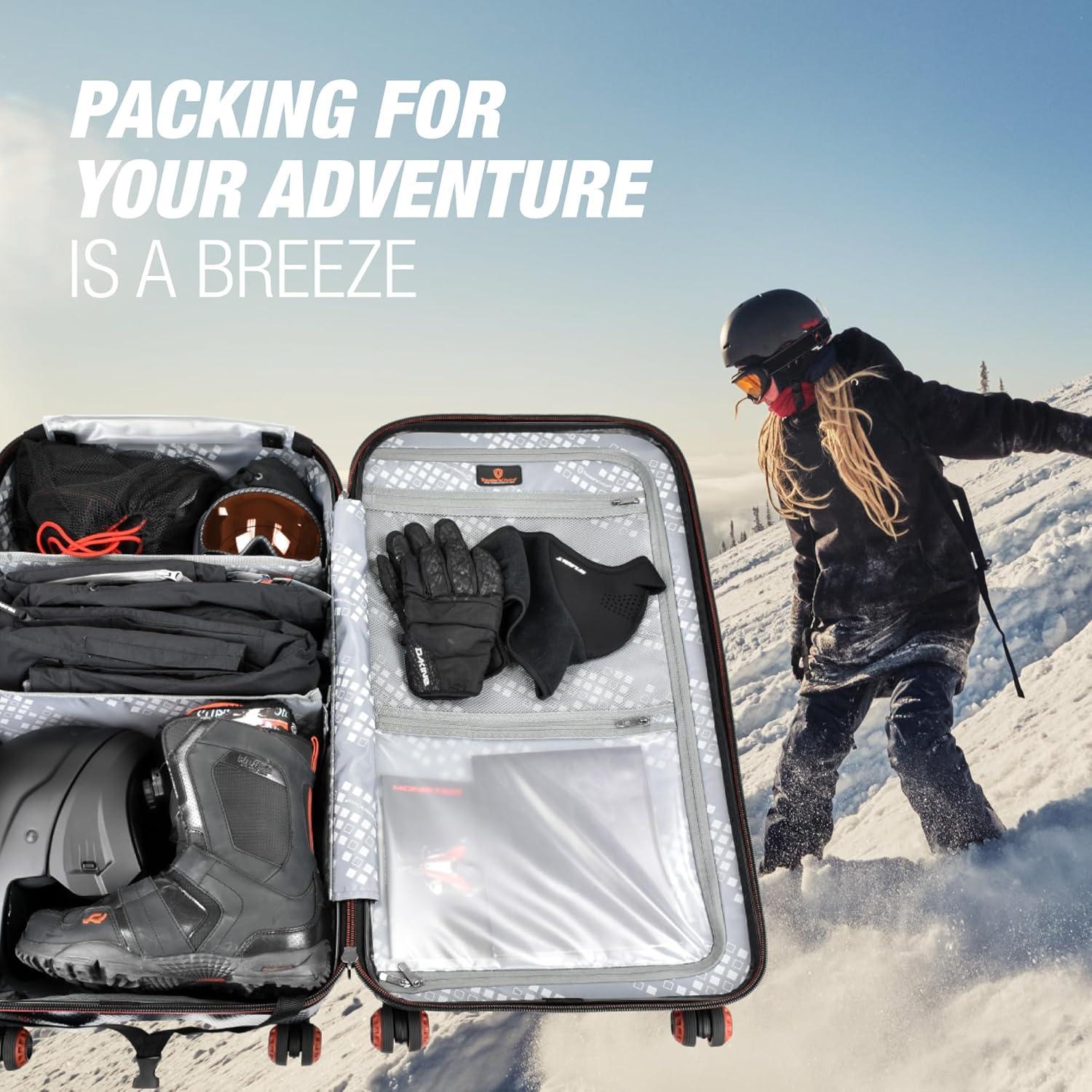 Maleta Maxporter II Traveler's Choice 76cm Azul Policarbonato