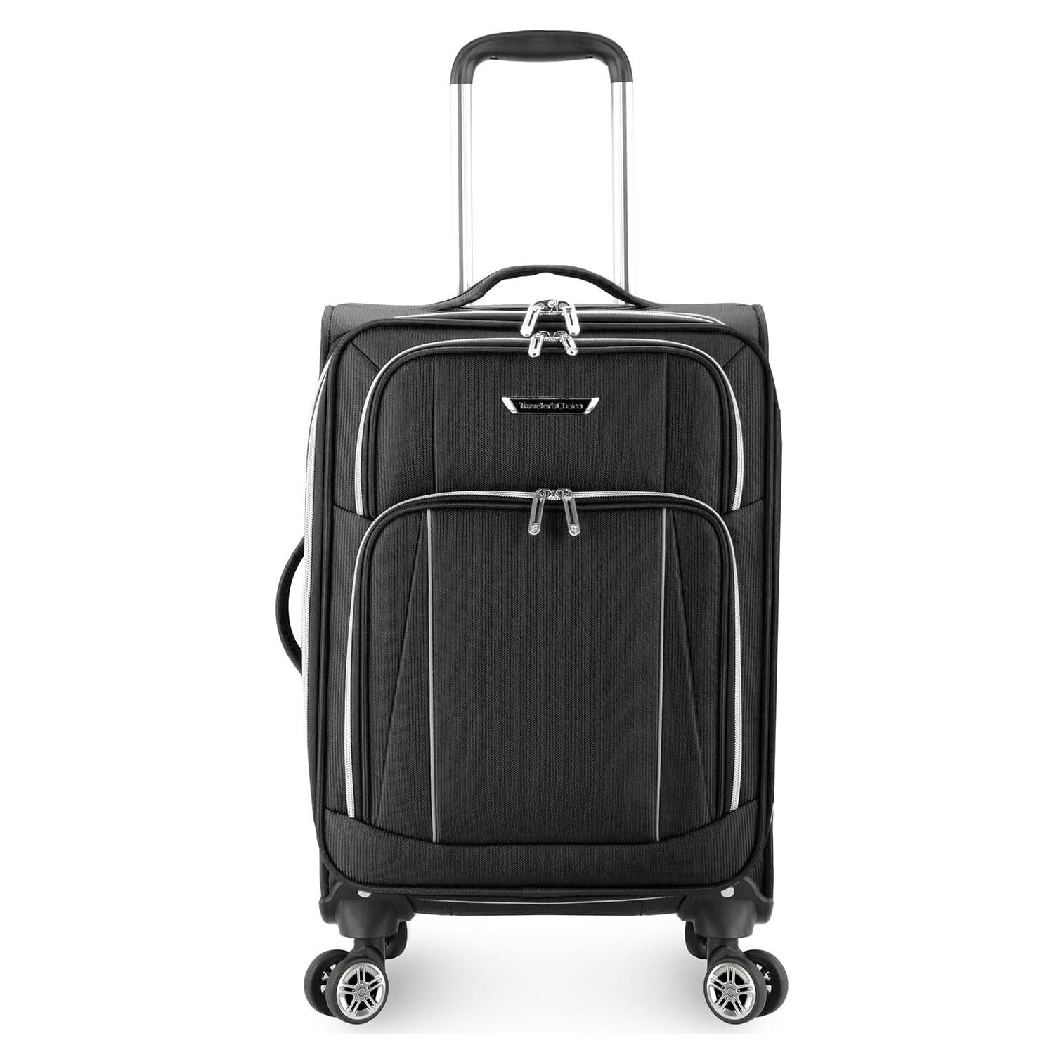 Maleta Expandible Suave Traveler's Choice Lares 22" Negra