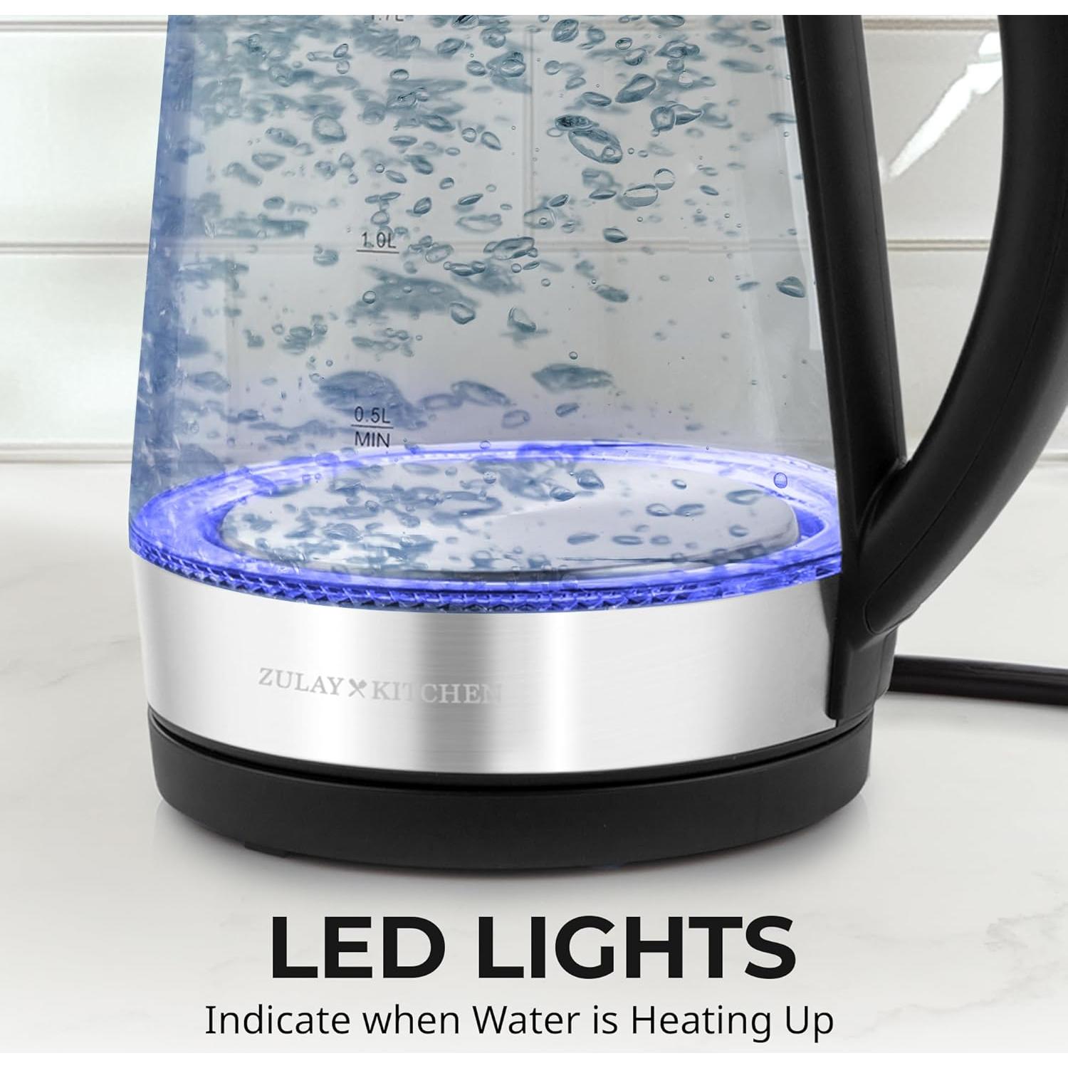 Hervidor Eléctrico Zulay Kitchen 1.7L 1500W Apagado Automático