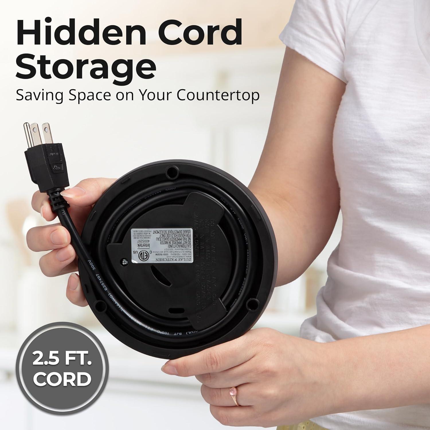 Hervidor Eléctrico Zulay Kitchen 1.7L 1500W Apagado Automático