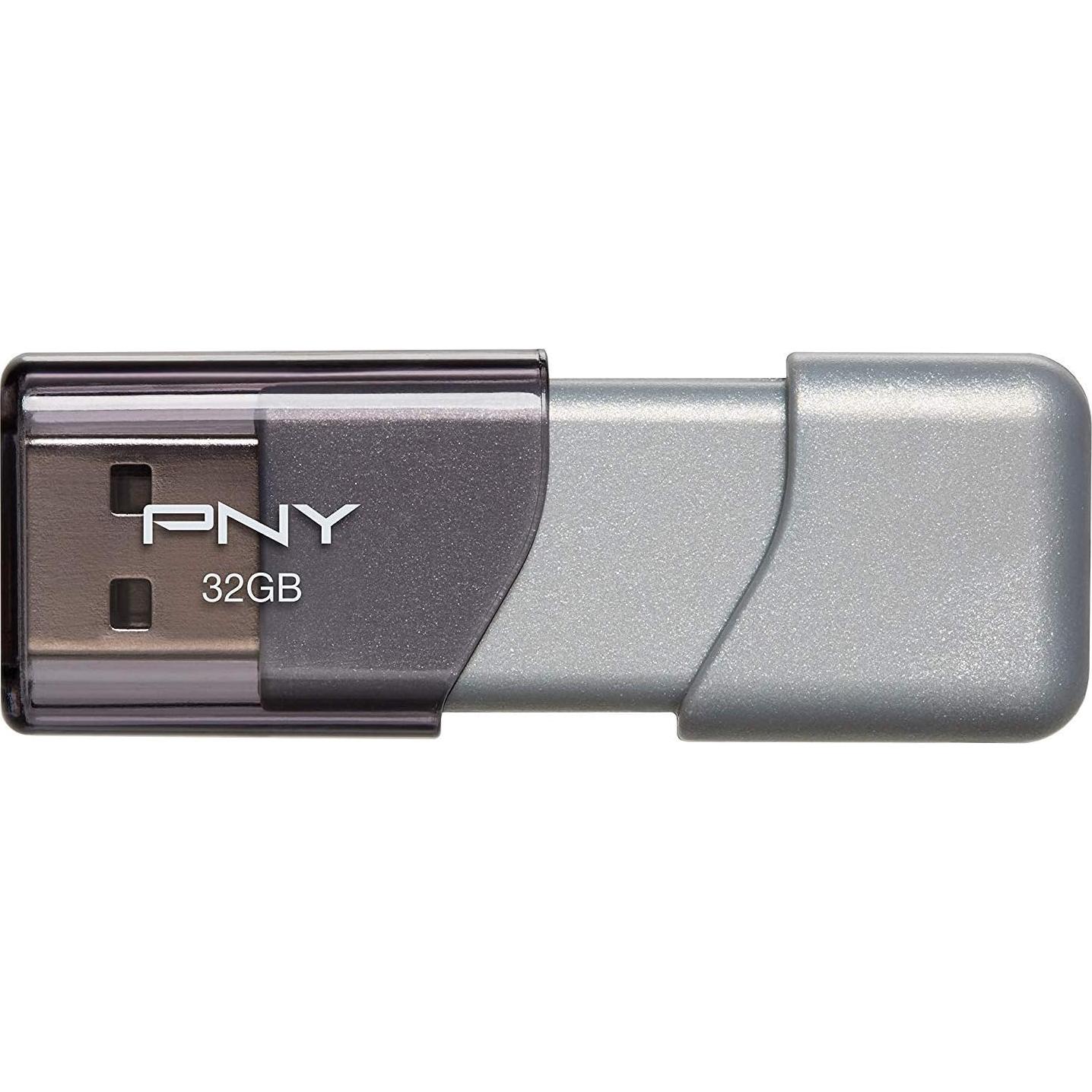 PNY USB 3.0 Unidad Flash Elite Turbo Attache 3 32GB Paquete de 2