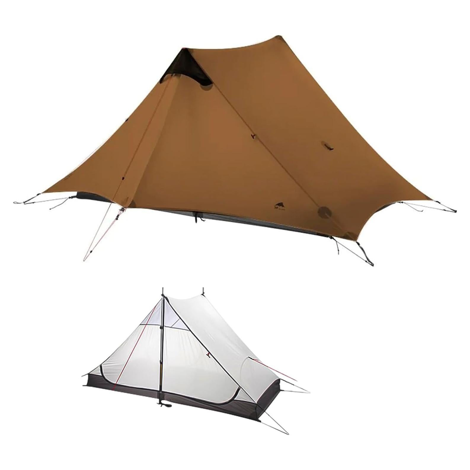Tienda de Camping Ultraligera 3FULGEAR Lanshan 2 para 2 Personas
