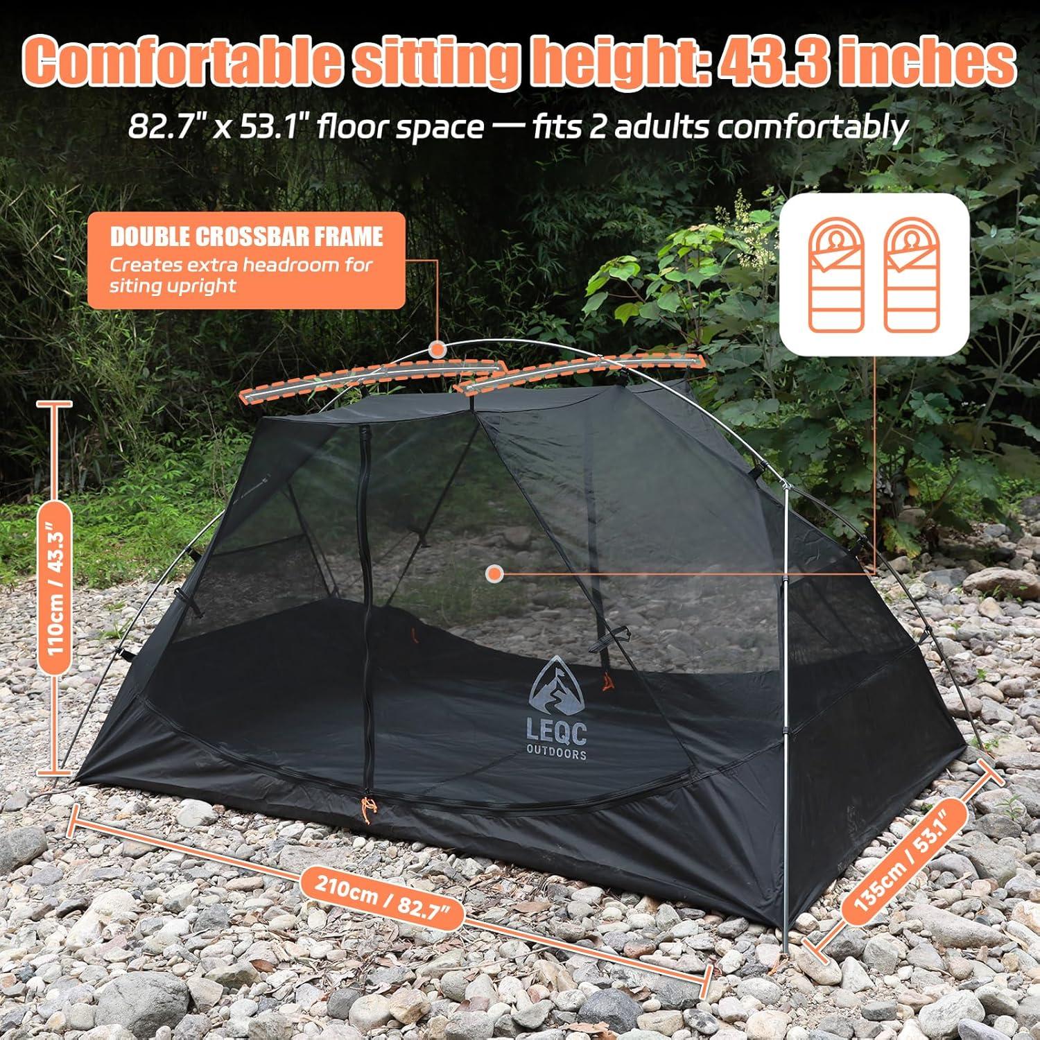 Carpa de Camping LEQC Ultra Aether 2P Impermeable 5000mm