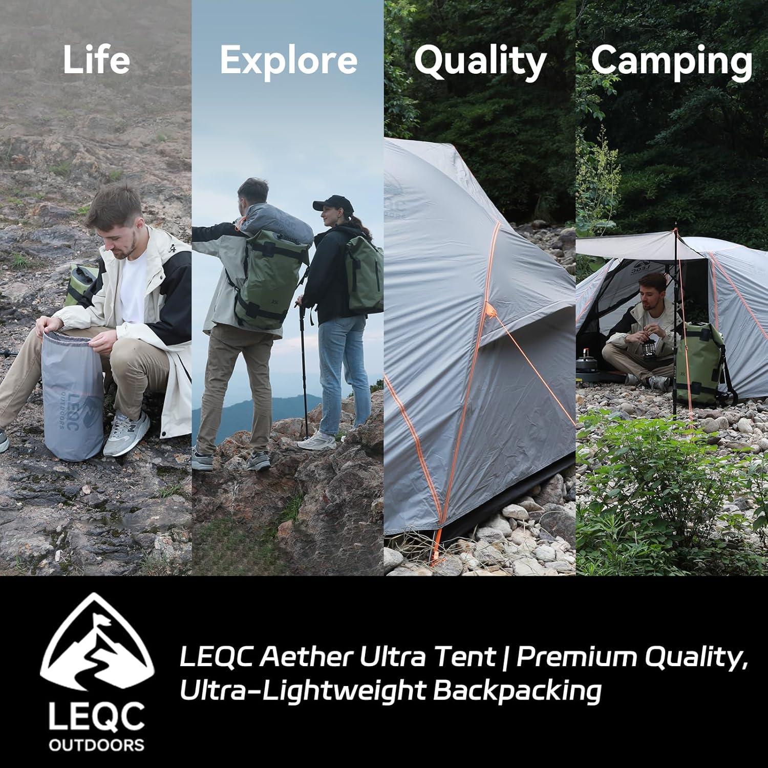 Carpa de Camping LEQC Ultra Aether 2P Impermeable 5000mm