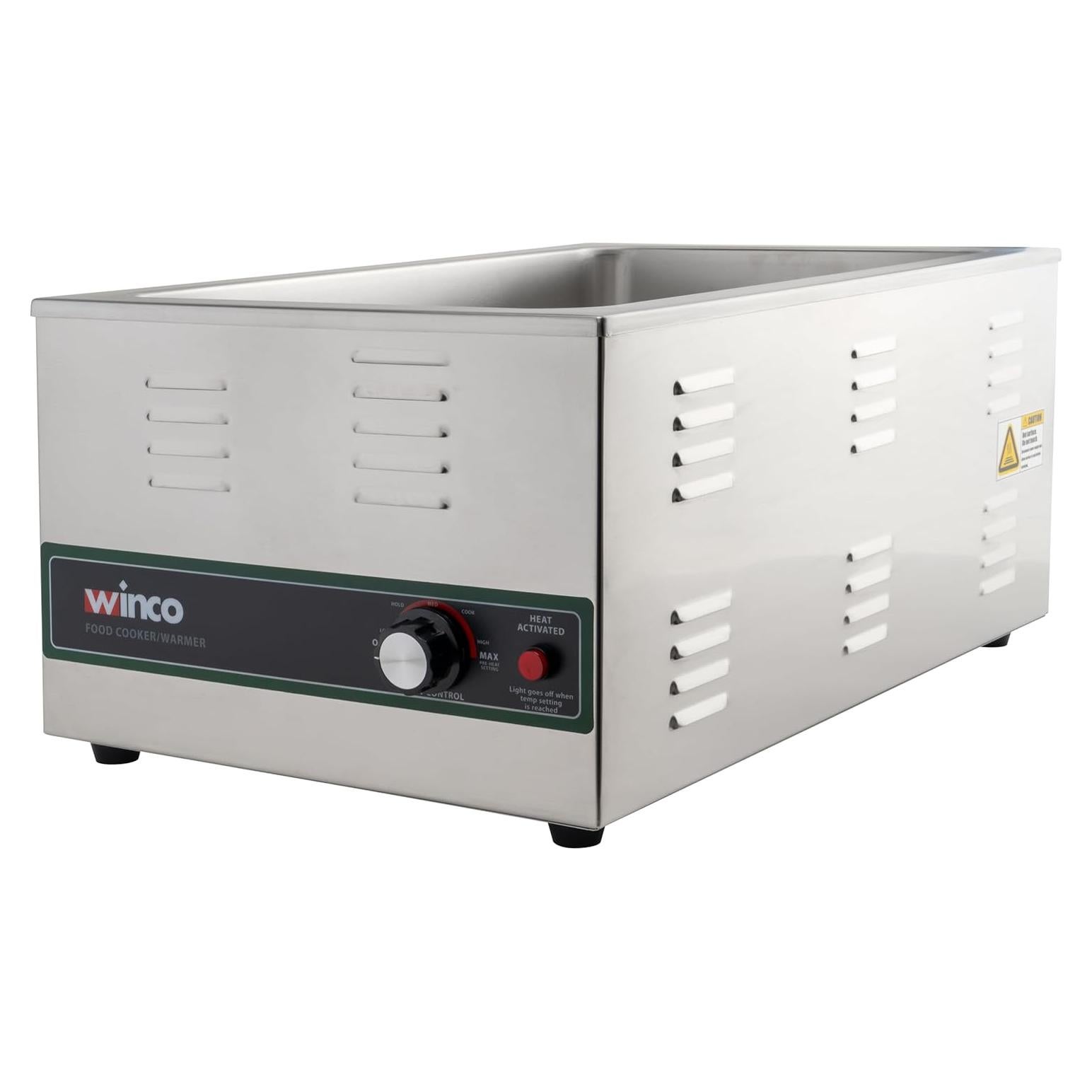 Calentador de Alimentos Eléctrico Winco FW-S600 1500W Acero Inoxidable