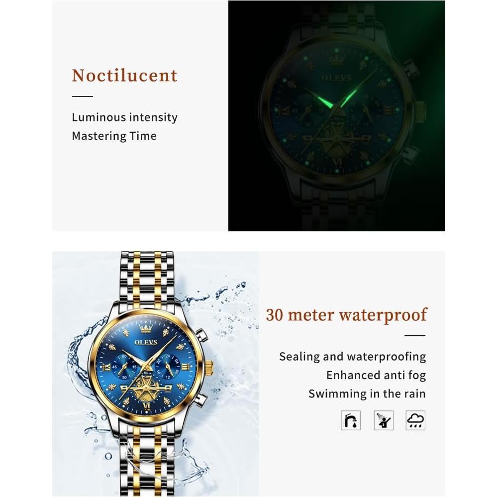 Reloj de Dama OLEVS YPF-S-L2897G-JL Acero Inoxidable 30m