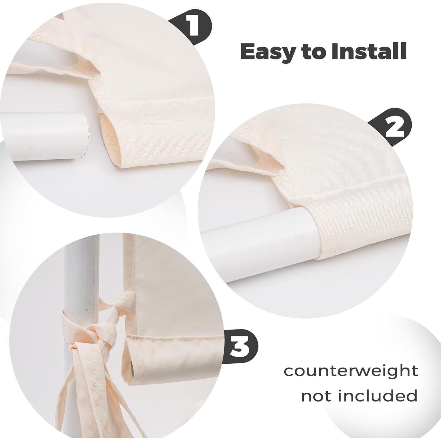 Cubierta de toldo de reemplazo Tngan 5.18x2.07m impermeable