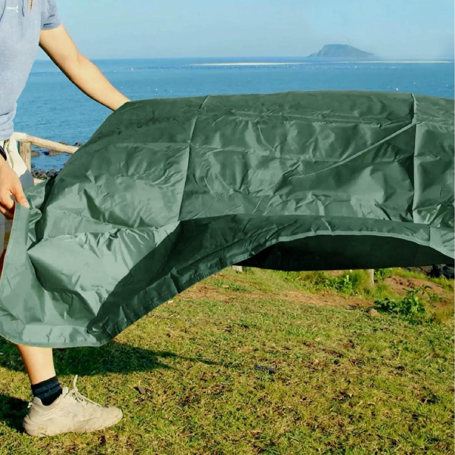 Alfombrilla de Camping JEELAD L Verde Impermeable 220x241 cm