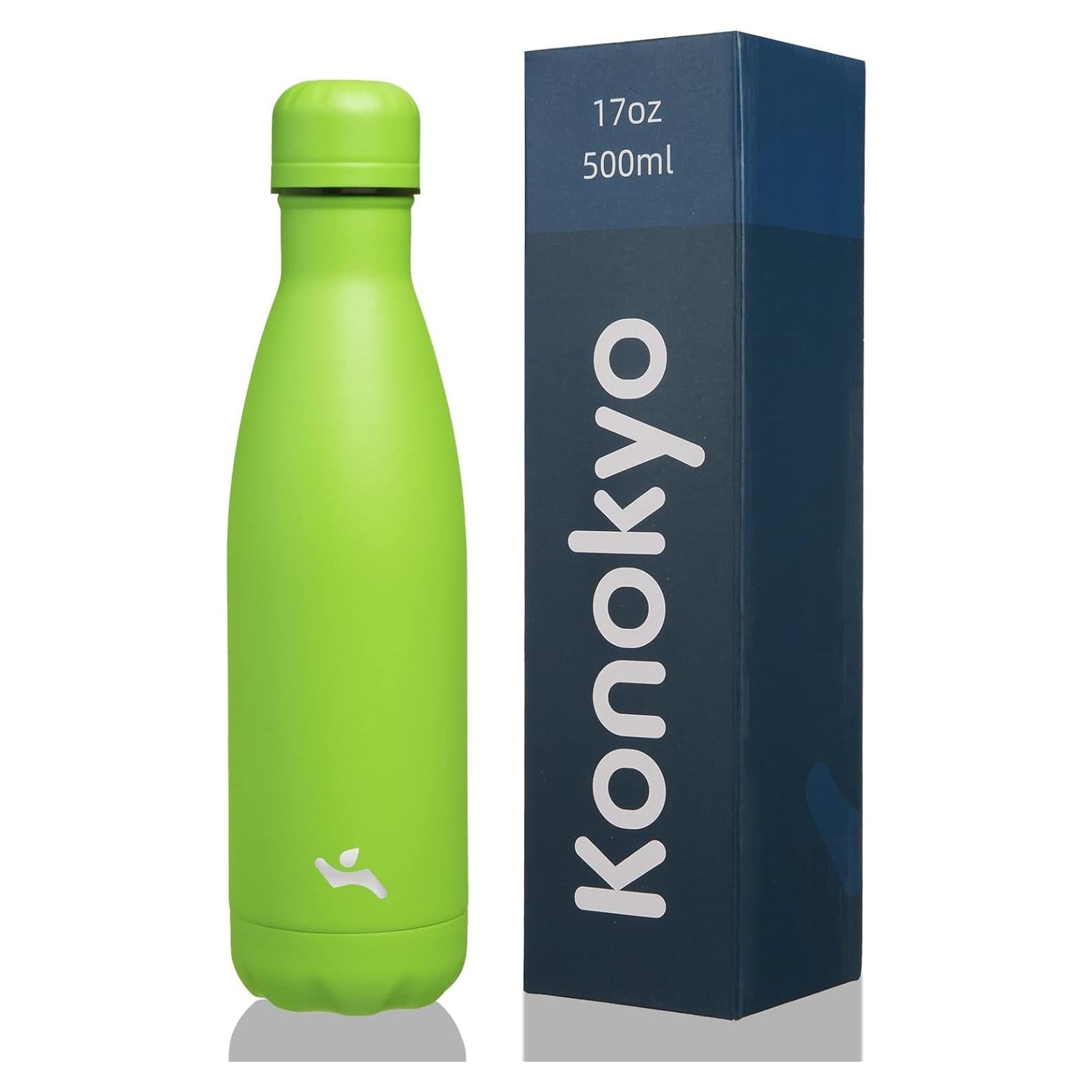 Botella de Agua Aislada Konokyo 17 oz Acero Inoxidable Verde