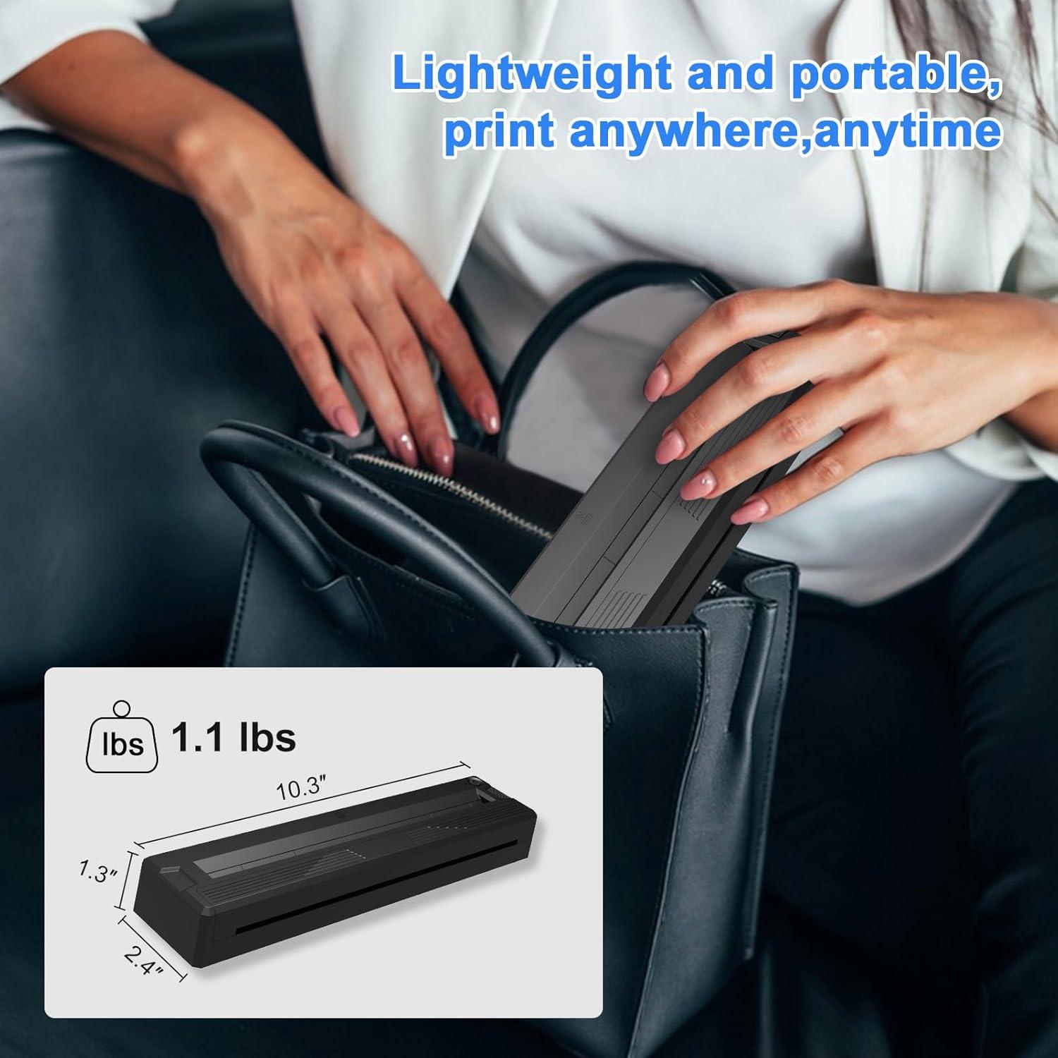 Impresora Térmica Portátil WBK T11 Inalámbrica Bluetooth A4