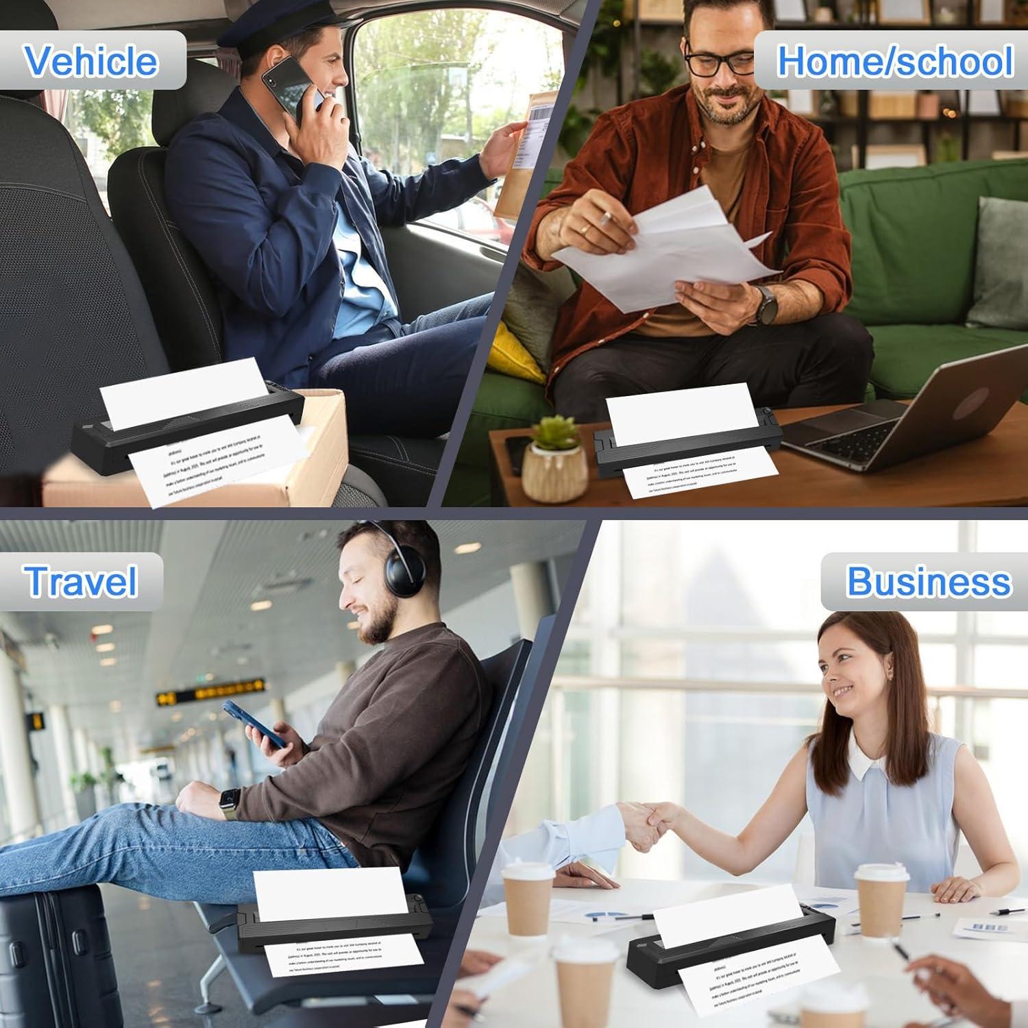 Impresora Térmica Portátil WBK T11 Inalámbrica Bluetooth A4