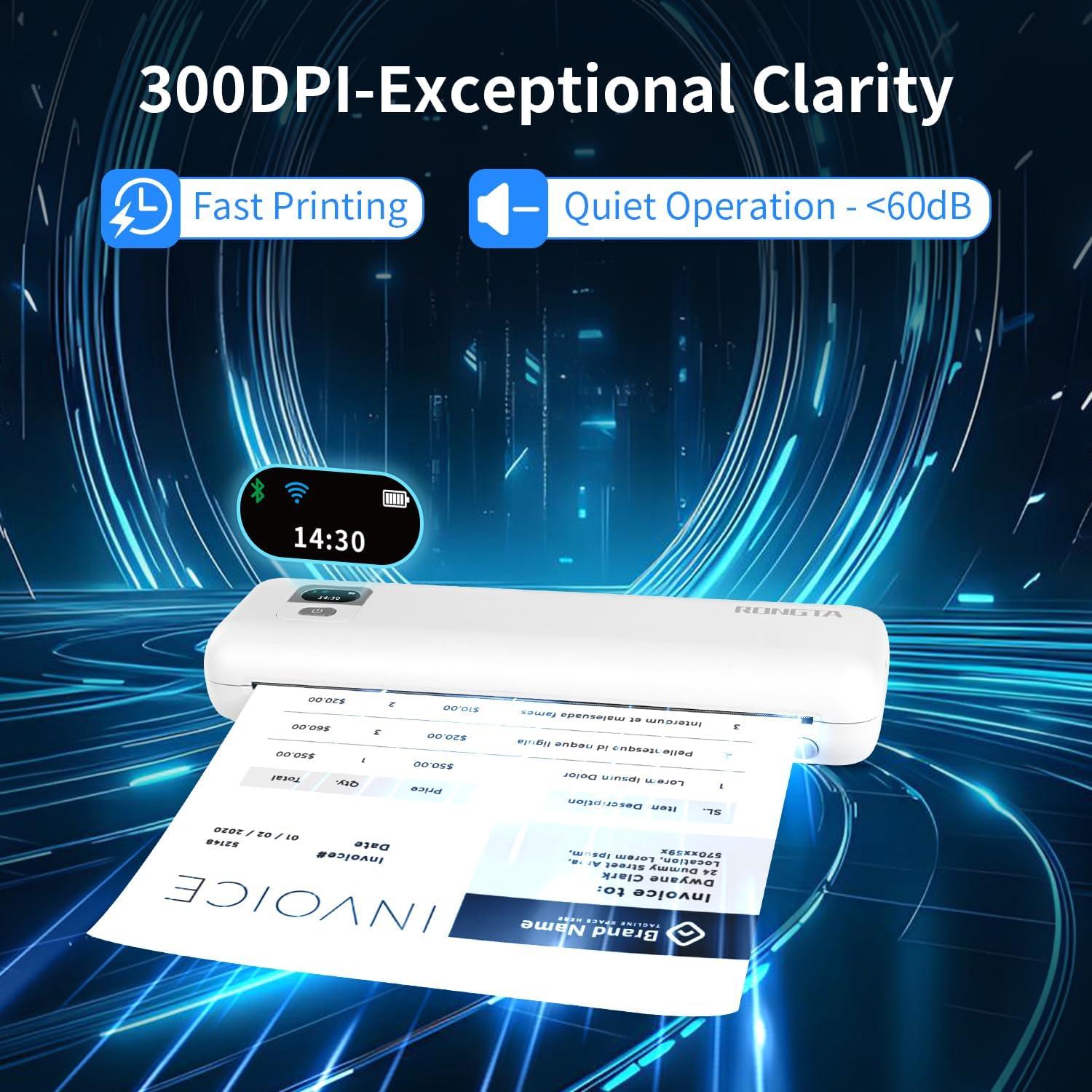 Impresora Térmica Portátil RONGTA F82 WiFi/Bluetooth 300DPI