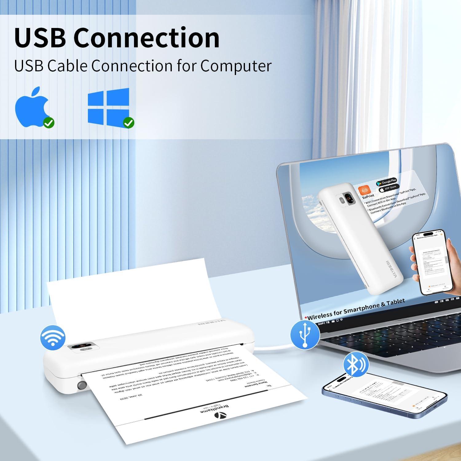 Impresora Térmica Portátil RONGTA F82 WiFi/Bluetooth 300DPI