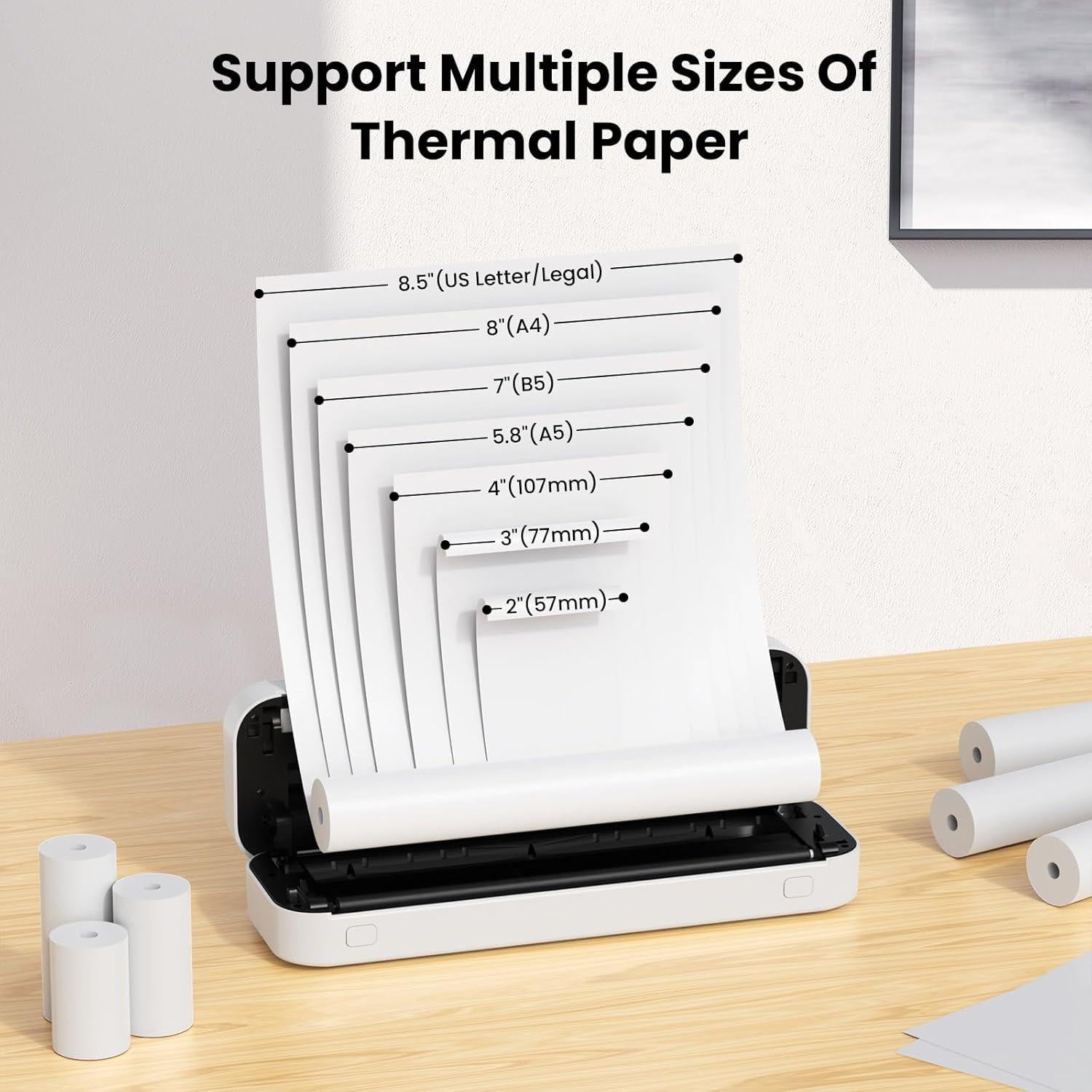 Impresora Portátil D80 ByteCintia Bluetooth Térmica 2600mAh