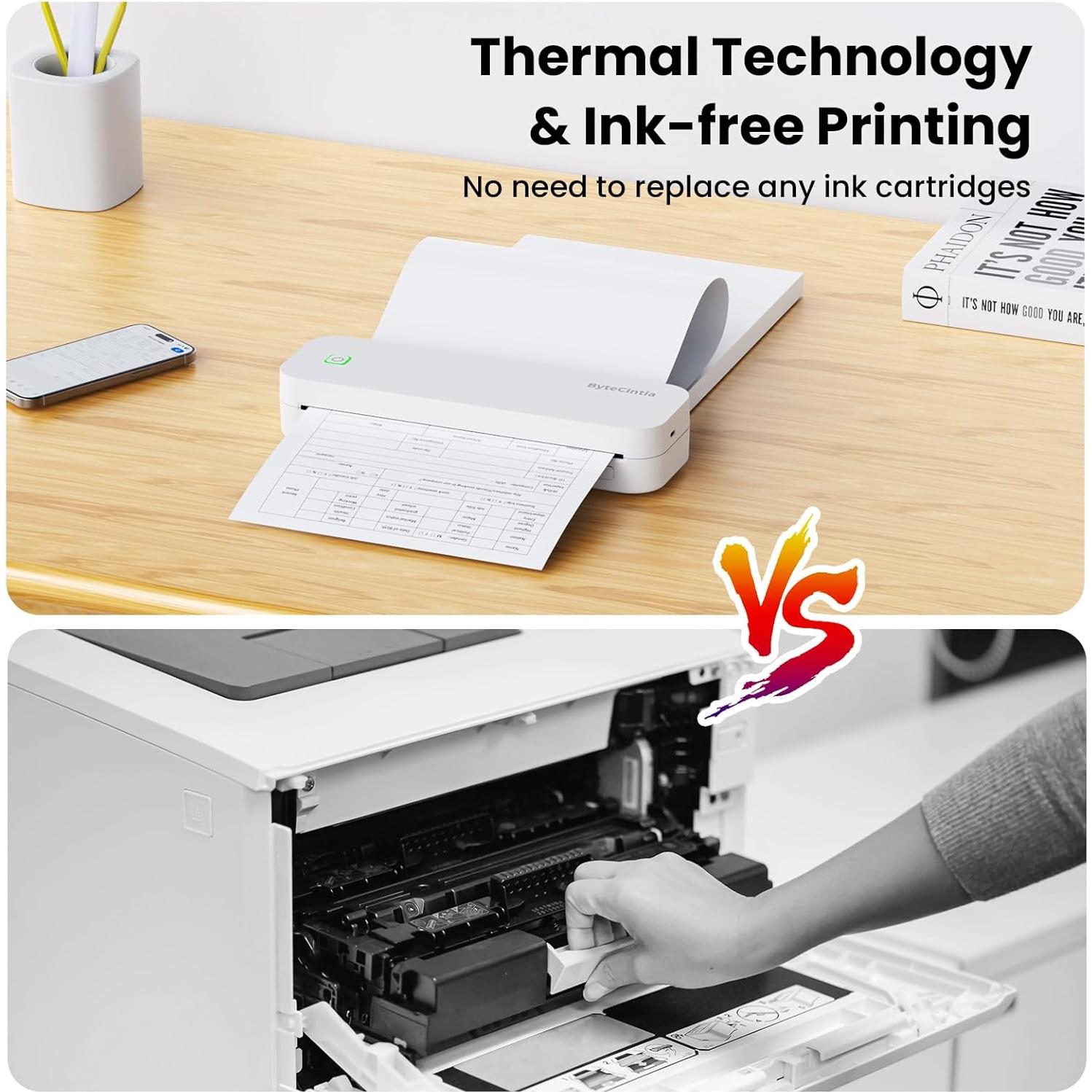 Impresora Portátil D80 ByteCintia Bluetooth Térmica 2600mAh