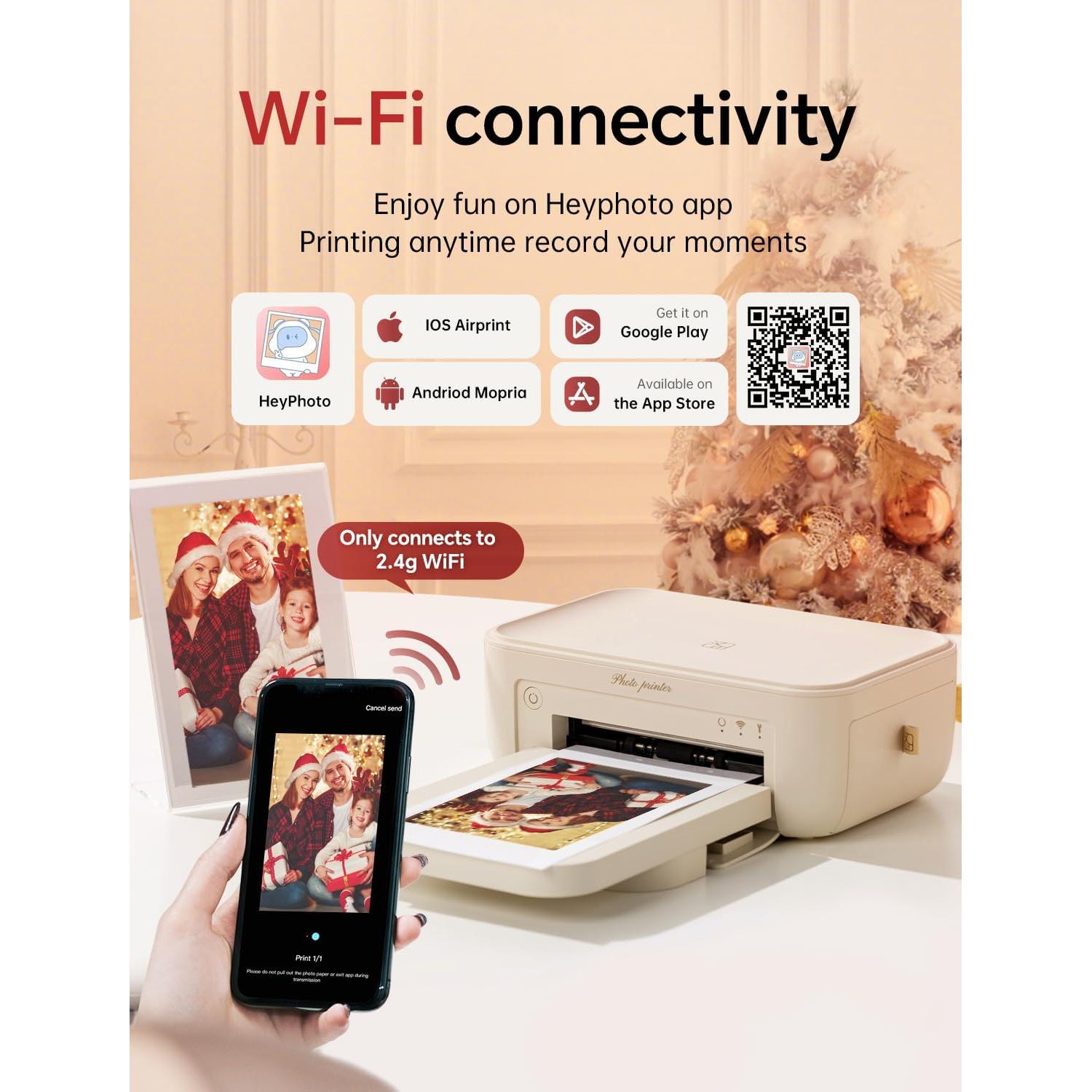 Impresora de Fotos HPRT CP4100 Beige + 108 Hojas 4x6