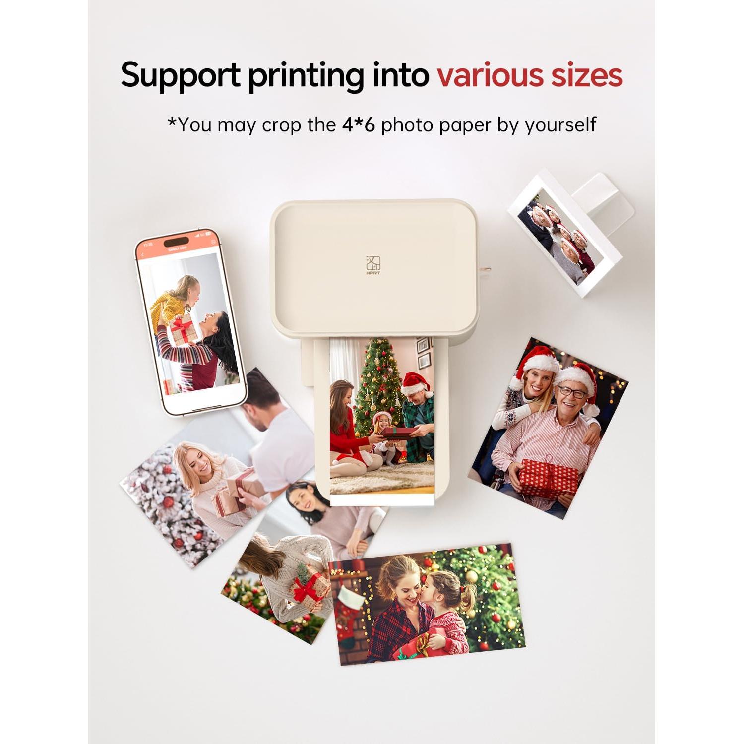 Impresora de Fotos HPRT CP4100 Beige + 108 Hojas 4x6