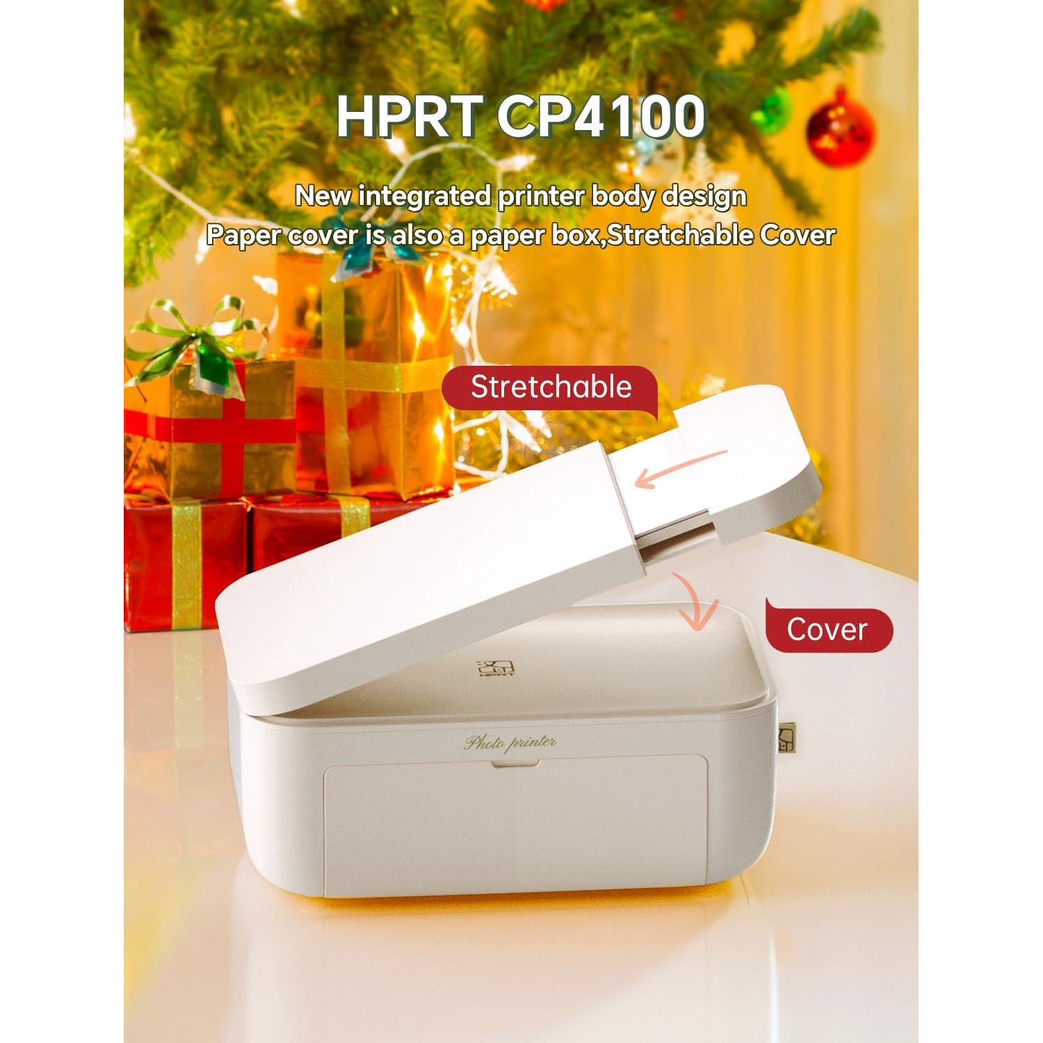 Impresora de Fotos HPRT CP4100 Beige + 108 Hojas 4x6