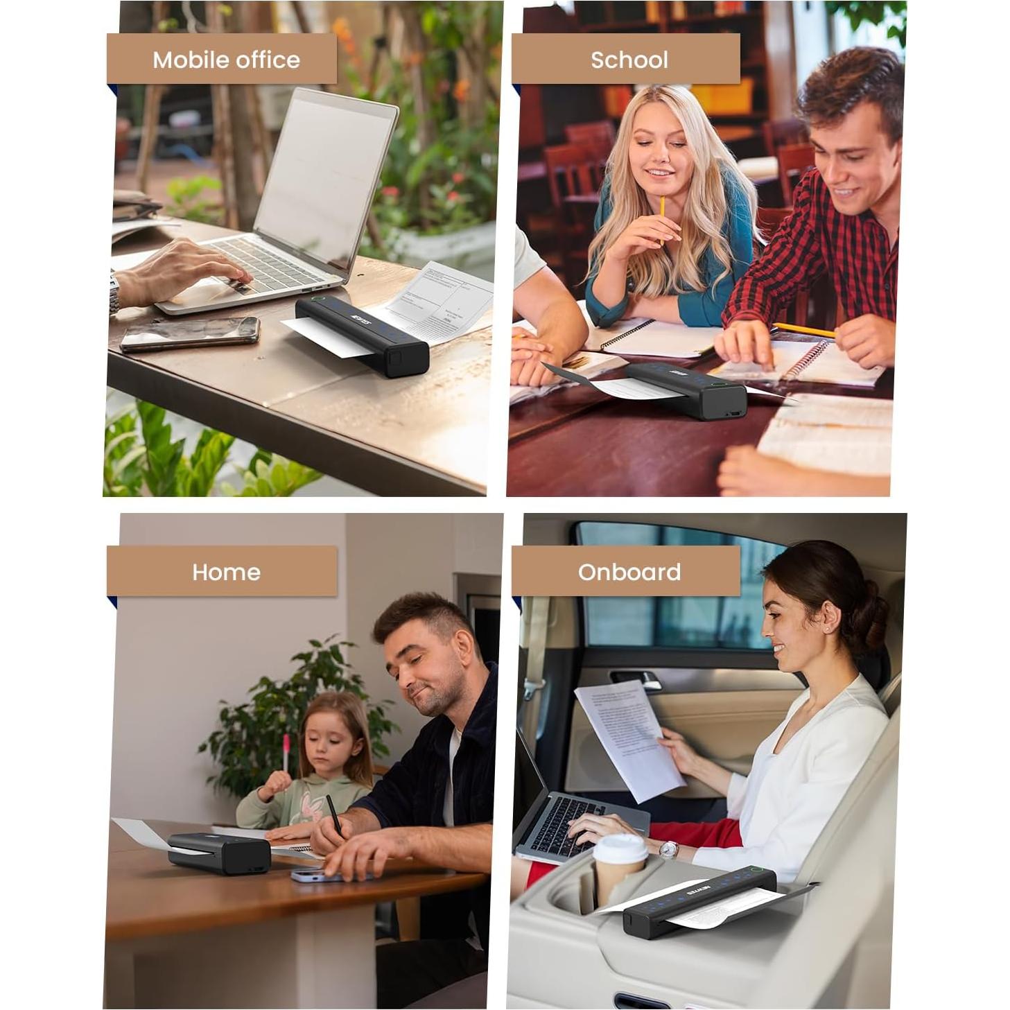 Impresora Térmica Portátil NEWYES LD0803 Bluetooth A4 Carta