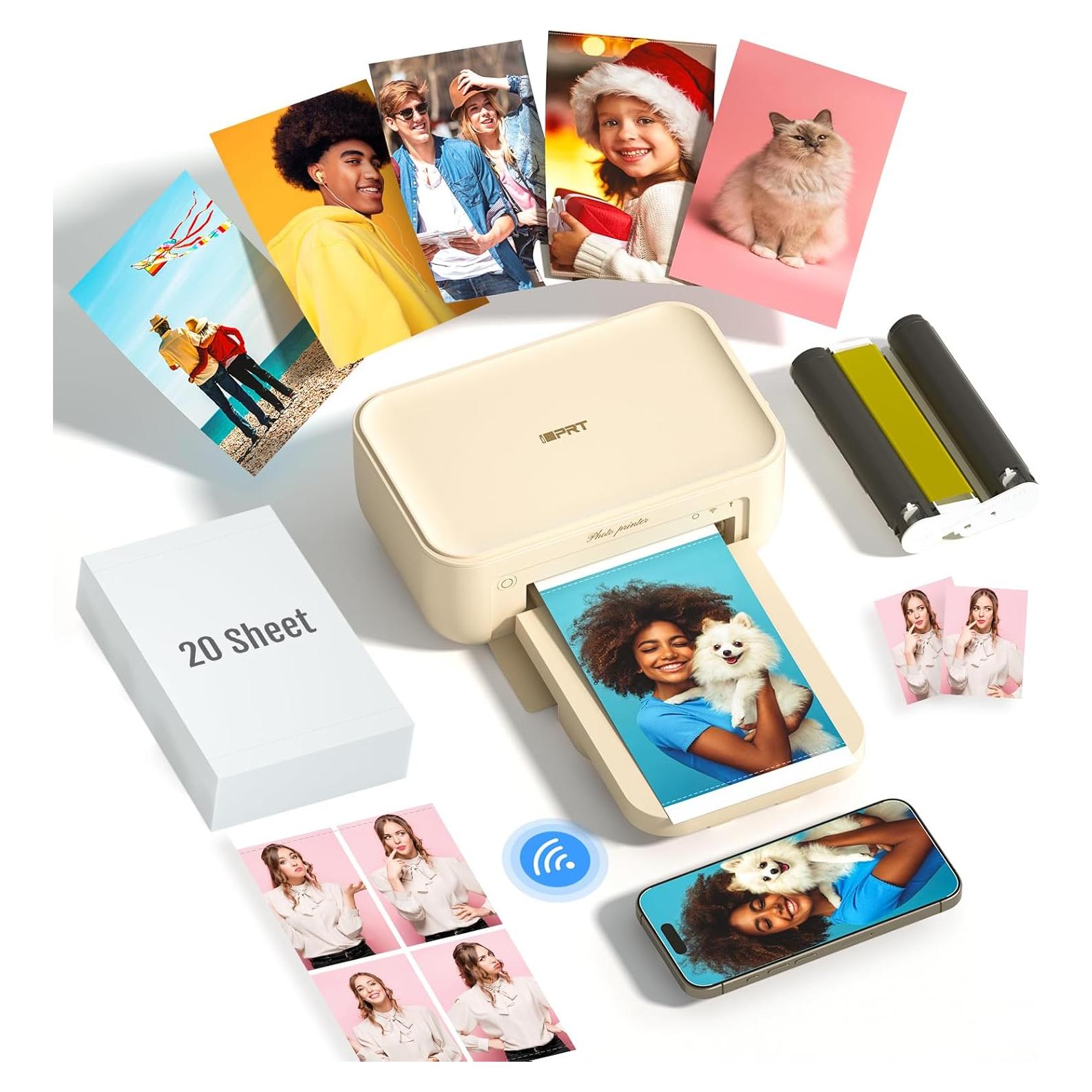 Impresora de fotos portátil Xiamen Hanin 4x6, 20 hojas