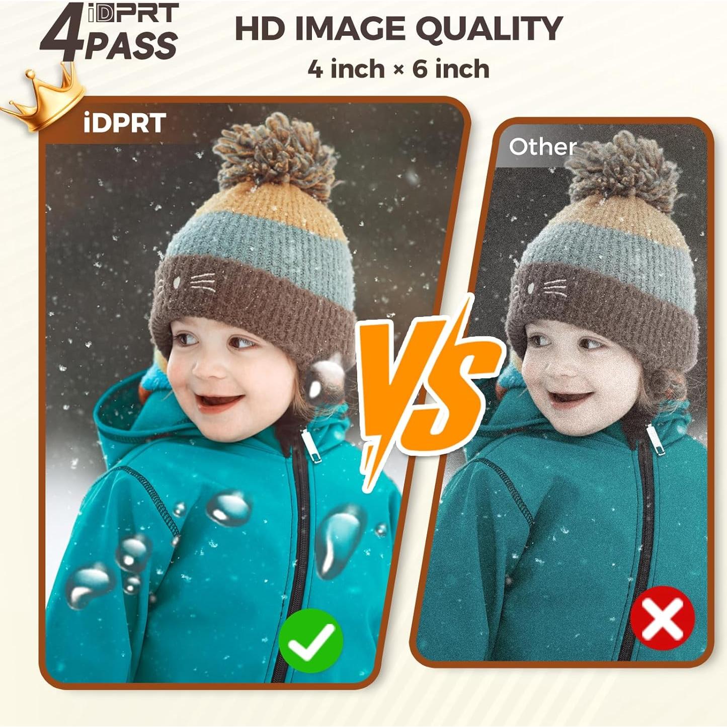 Impresora de fotos portátil Xiamen Hanin 4x6, 20 hojas