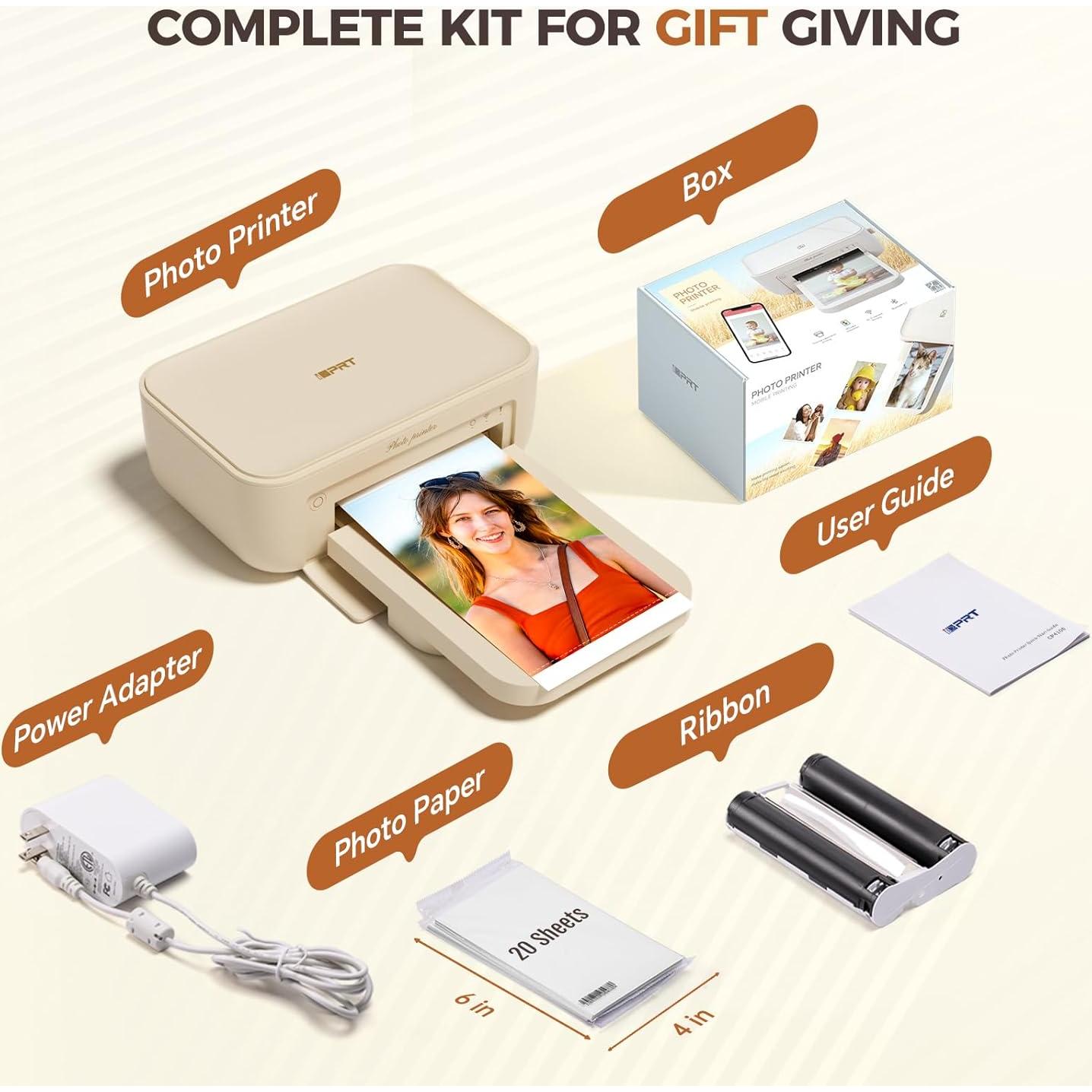 Impresora de fotos portátil Xiamen Hanin 4x6, 20 hojas