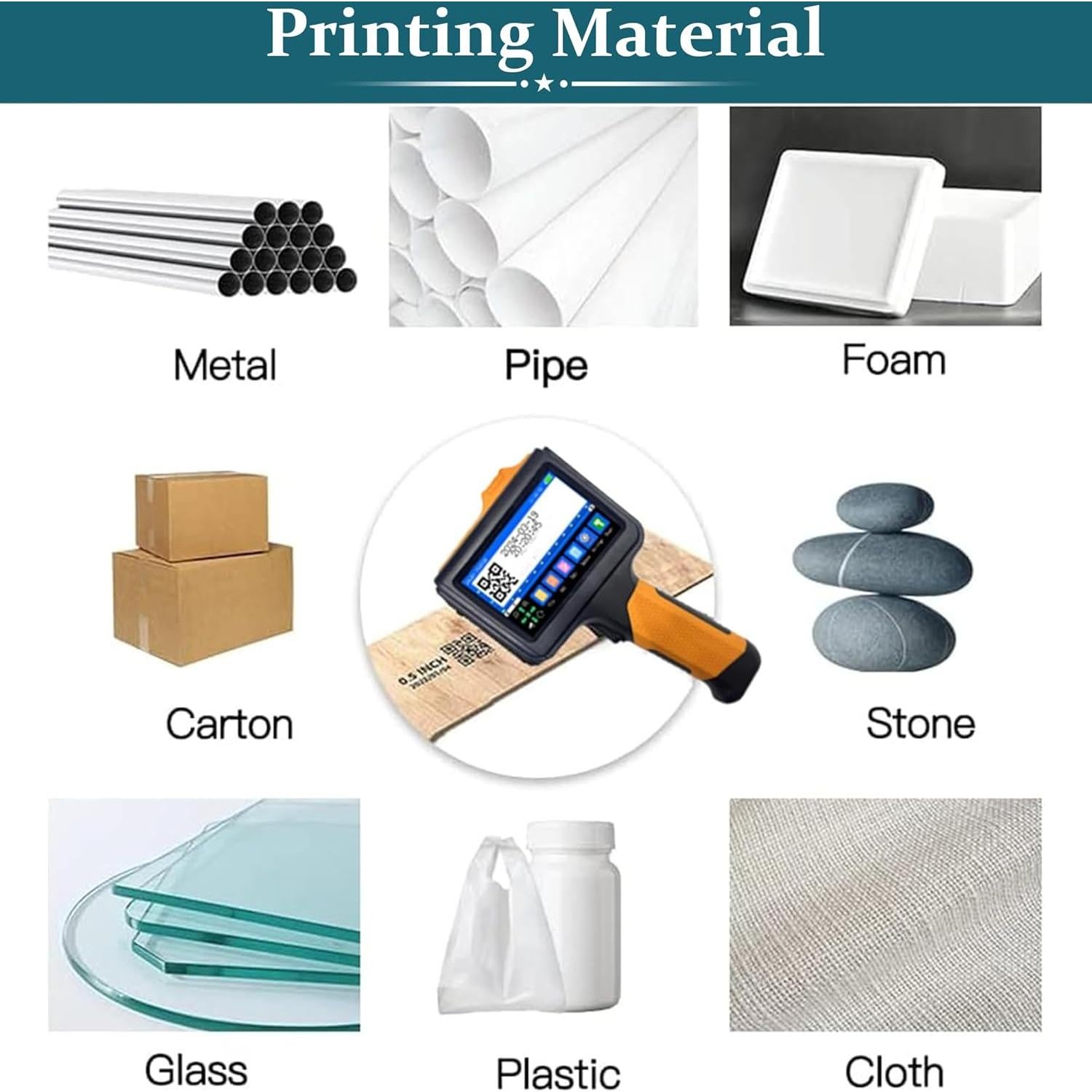 Impresora de Inyección de Tinta Portátil Phezer P19 - 2-12.7mm