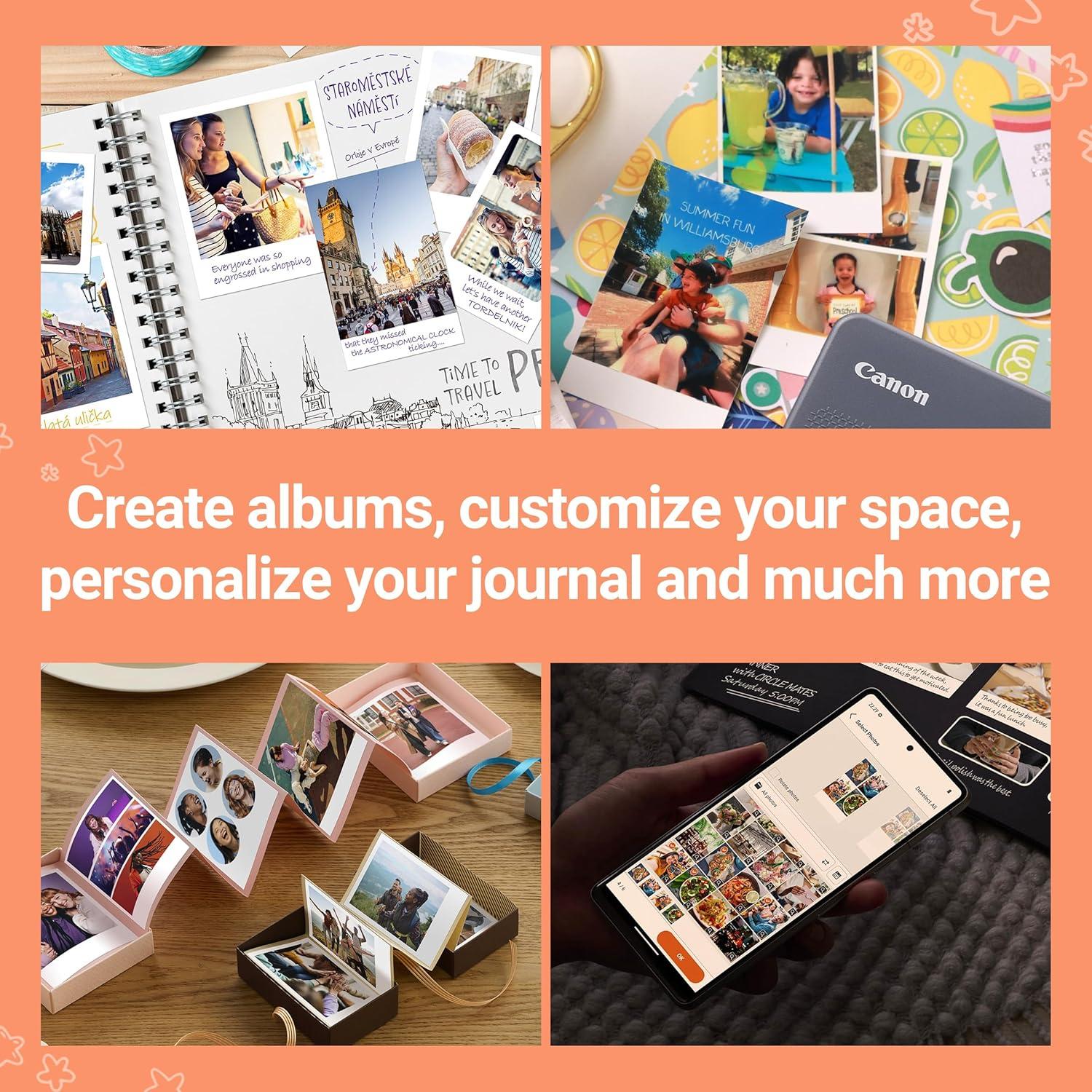 Impresora de Fotos Compacta Canon SELPHY QX20 Gris 300 dpi