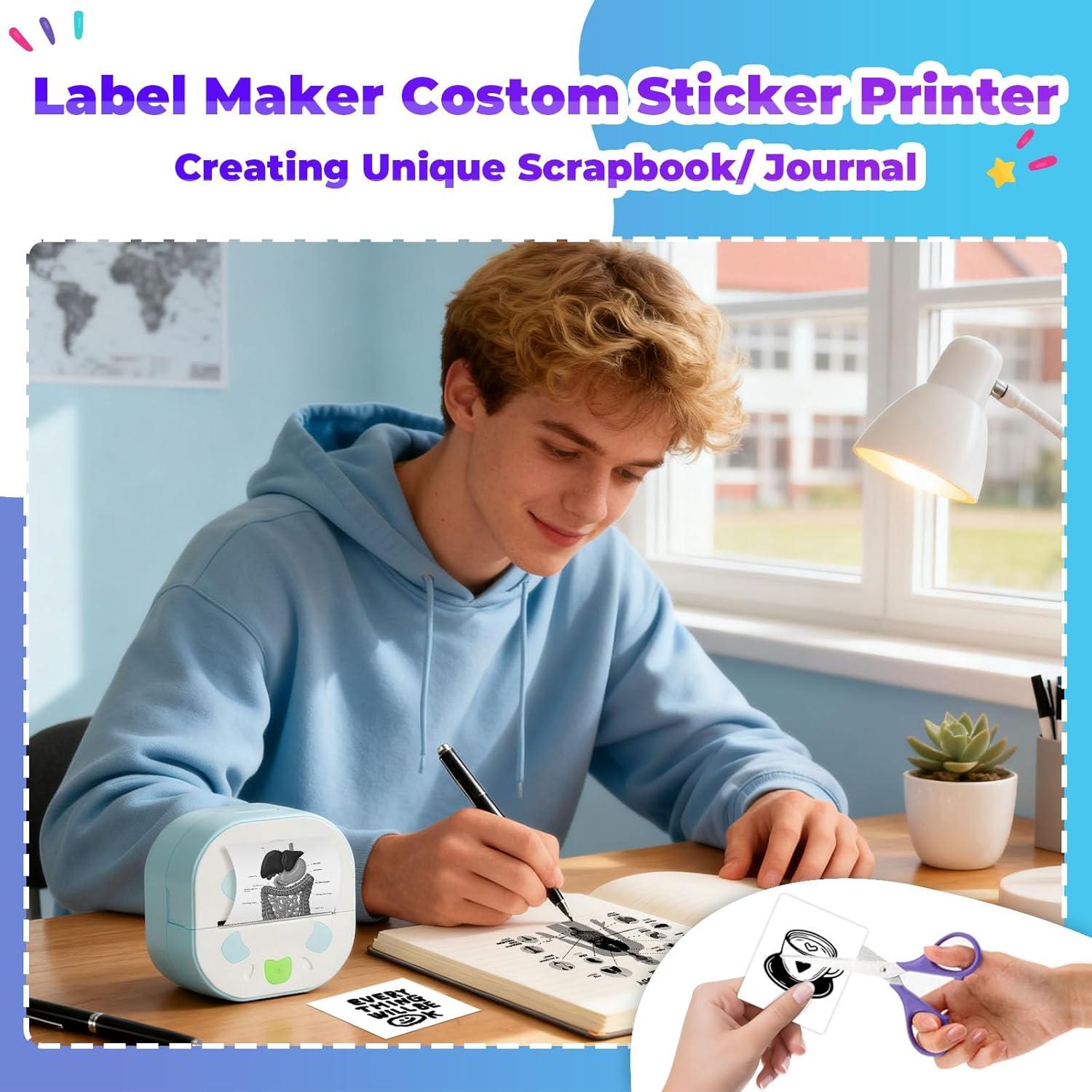 Mini Impresora de Stickers Anycash D21 Bluetooth Térmica