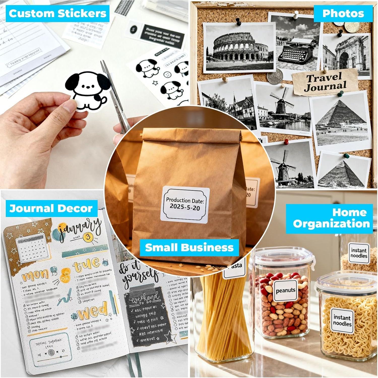 Mini Impresora de Stickers Anycash D21 Bluetooth Térmica