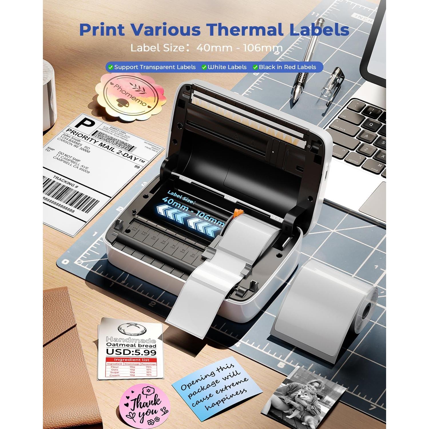 Impresora de Etiquetas Térmica Phomemo M421 4x6 Bluetooth