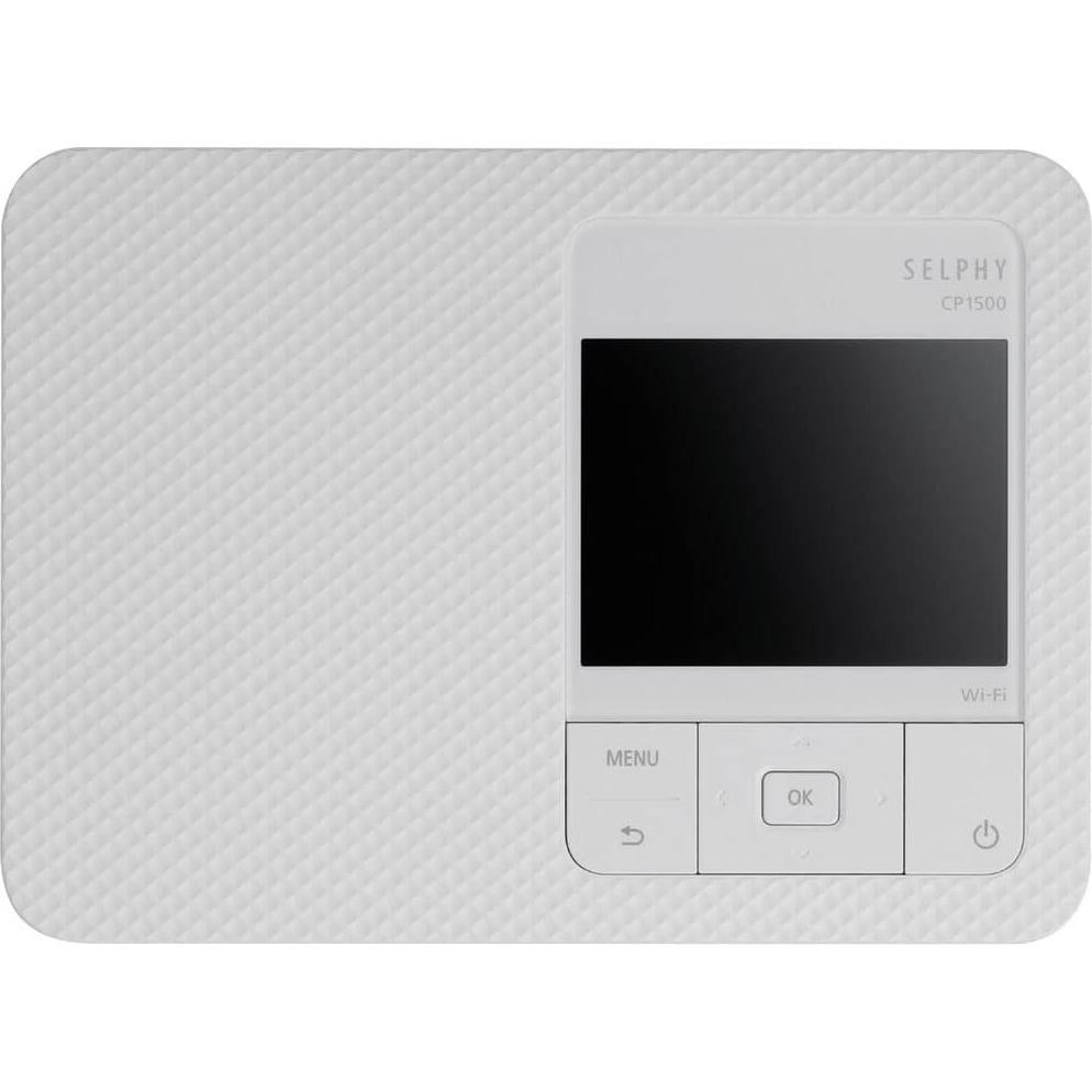 Impresora de Fotos Compacta Canon SELPHY CP1500 Blanca + Kit 216 Impresiones