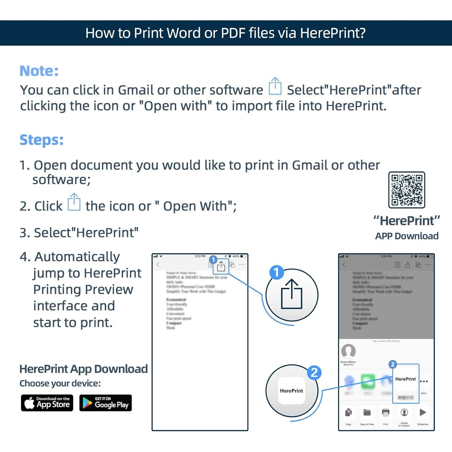 Impresora Portátil HPRT MT800 Inalámbrica Bluetooth A4