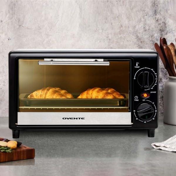 Horno Tostador OVENTE TO2808B 8L 750W con Temporizador 60min