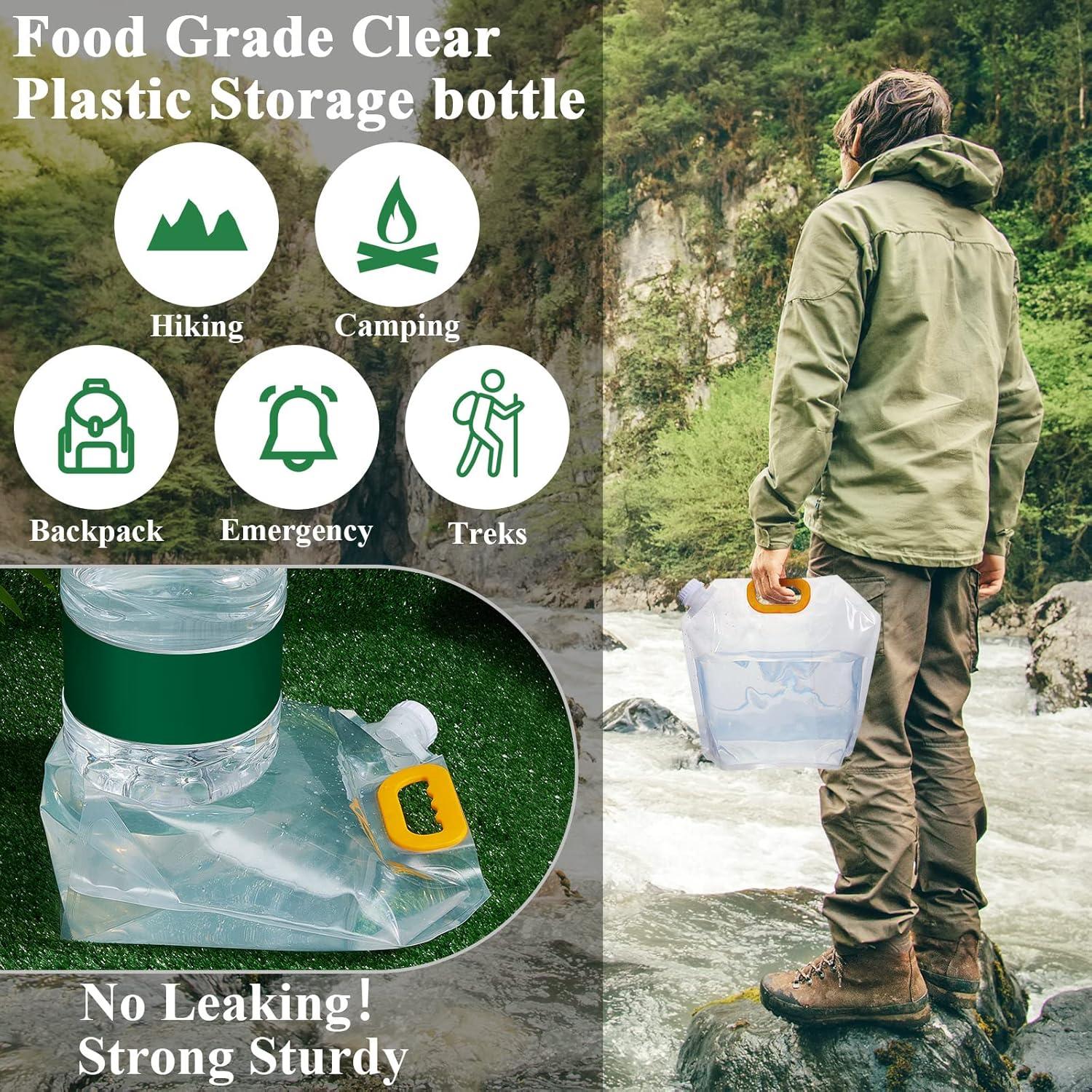 Bolsa de Agua Colapsable Jingmore 5L 72 Unidades Camping