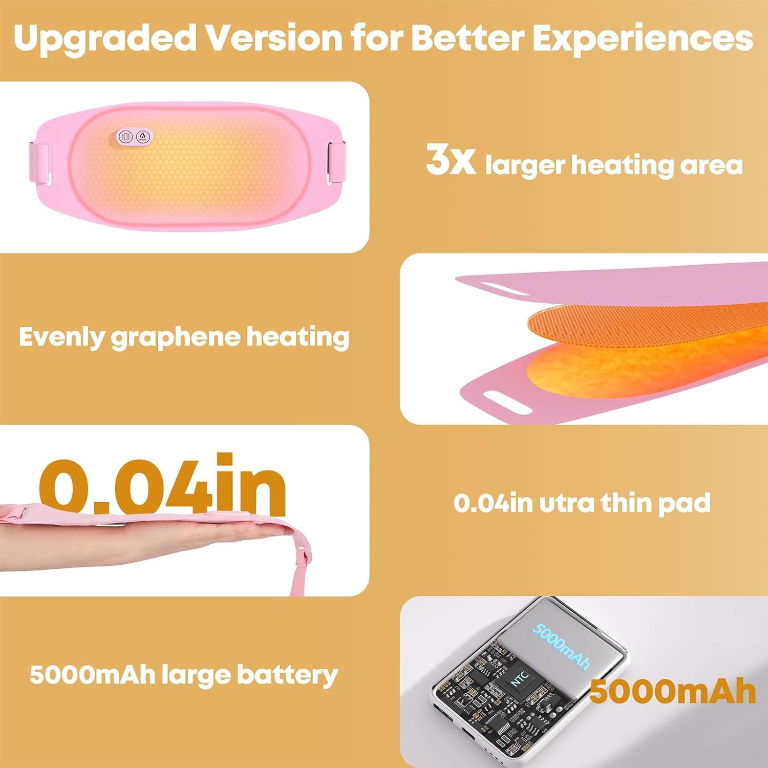 Almohadilla Calentadora Eléctrica Portátil D para Espalda y Abdomen