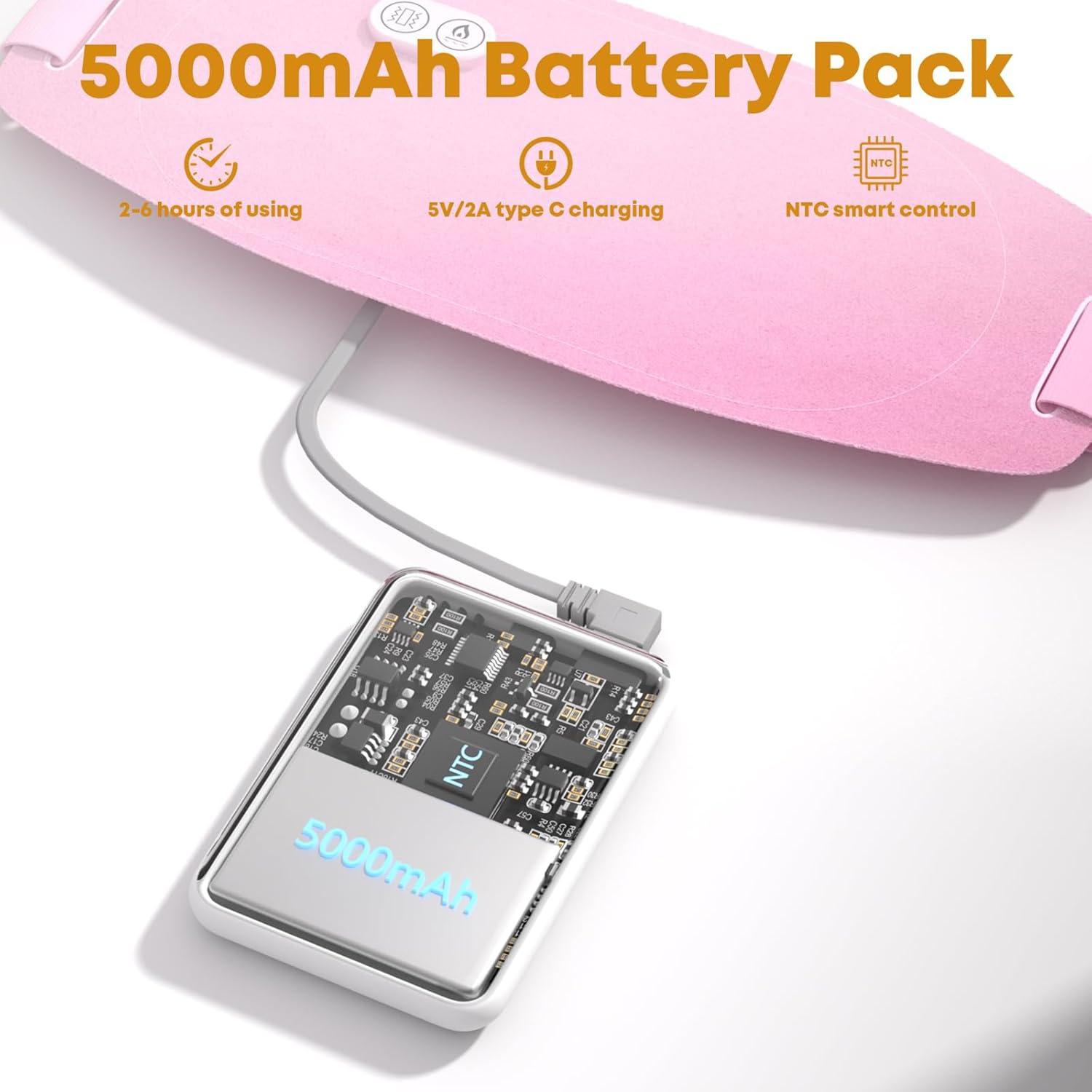 Almohadilla Calentadora Eléctrica Portátil D para Espalda y Abdomen