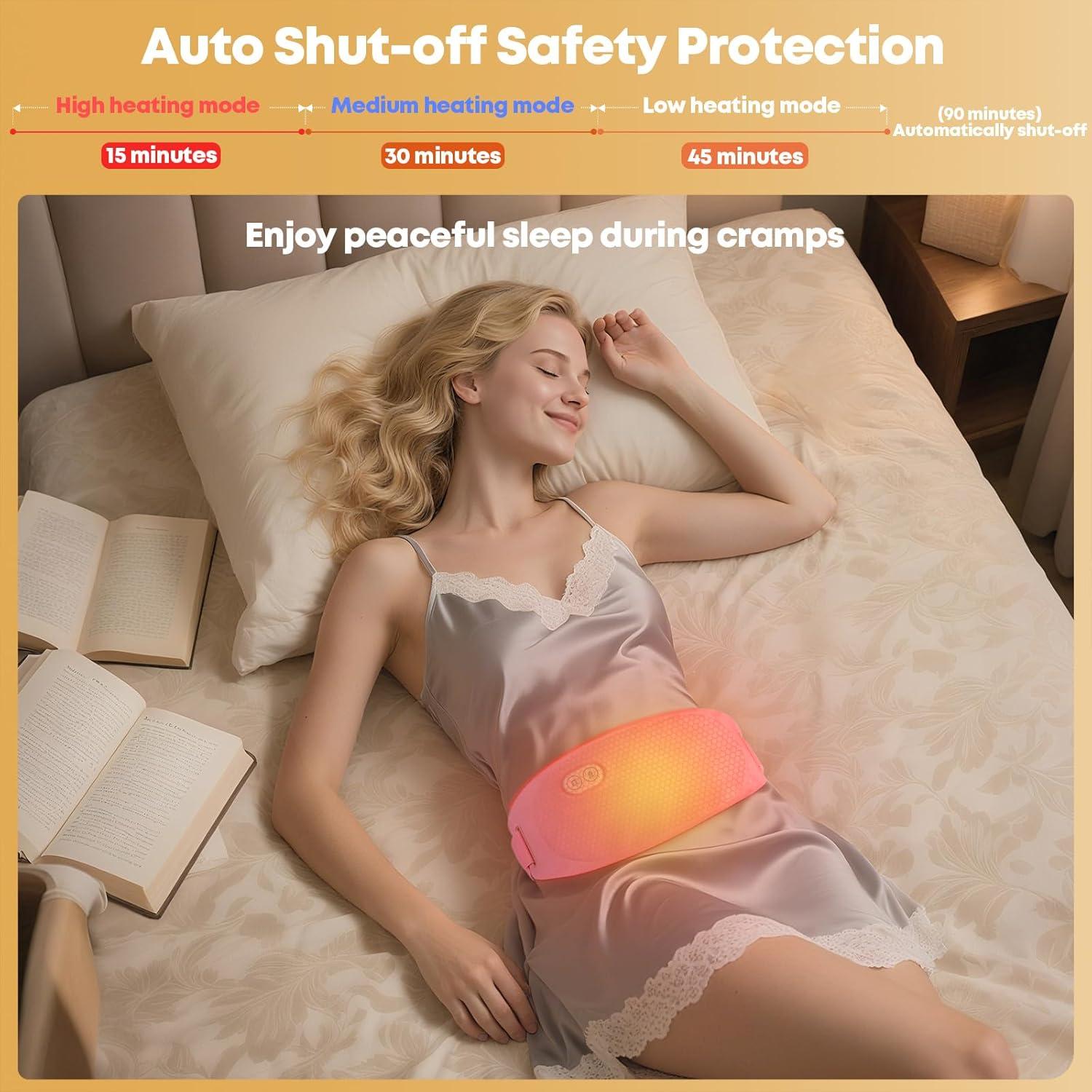 Almohadilla Calentadora Eléctrica Portátil D para Espalda y Abdomen