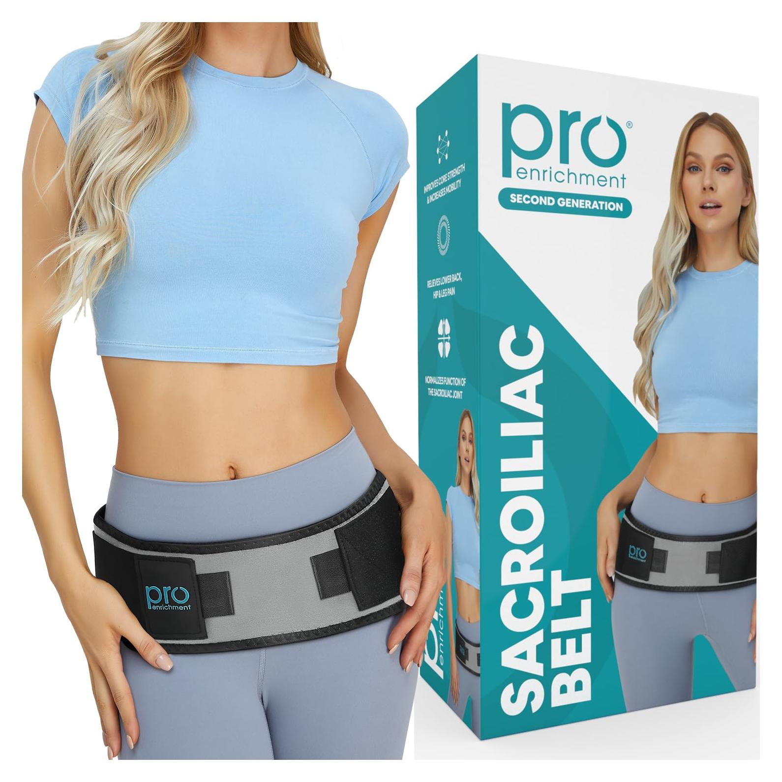 Cinturón Sacroilíaco Pro Enrichment - Alivio Dolor Ciático Regular