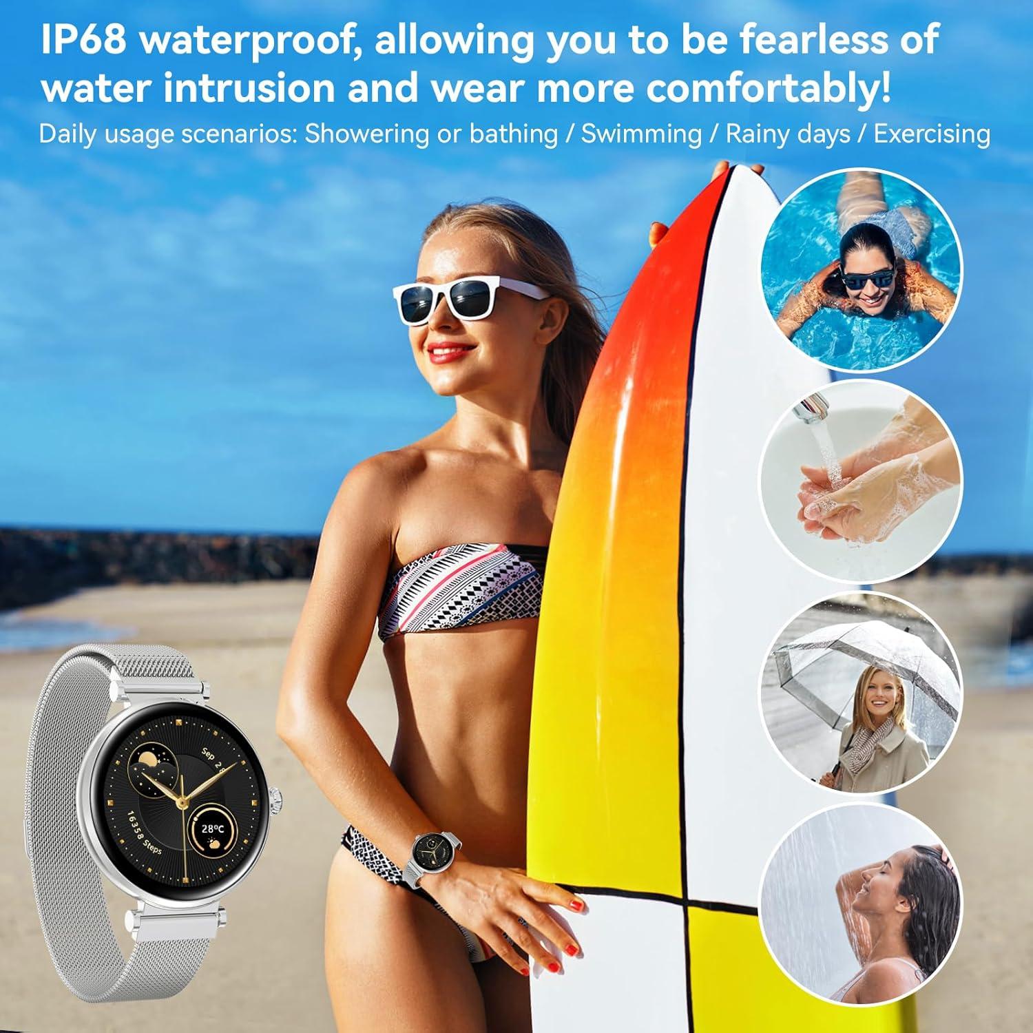 Reloj Inteligente Bebinca D570 Plata con Monitor de Salud