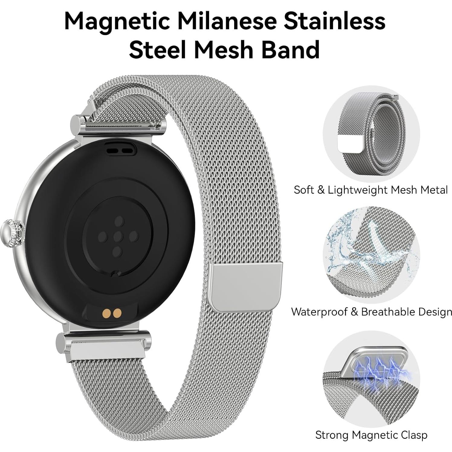 Reloj Inteligente Bebinca D570 Plata con Monitor de Salud